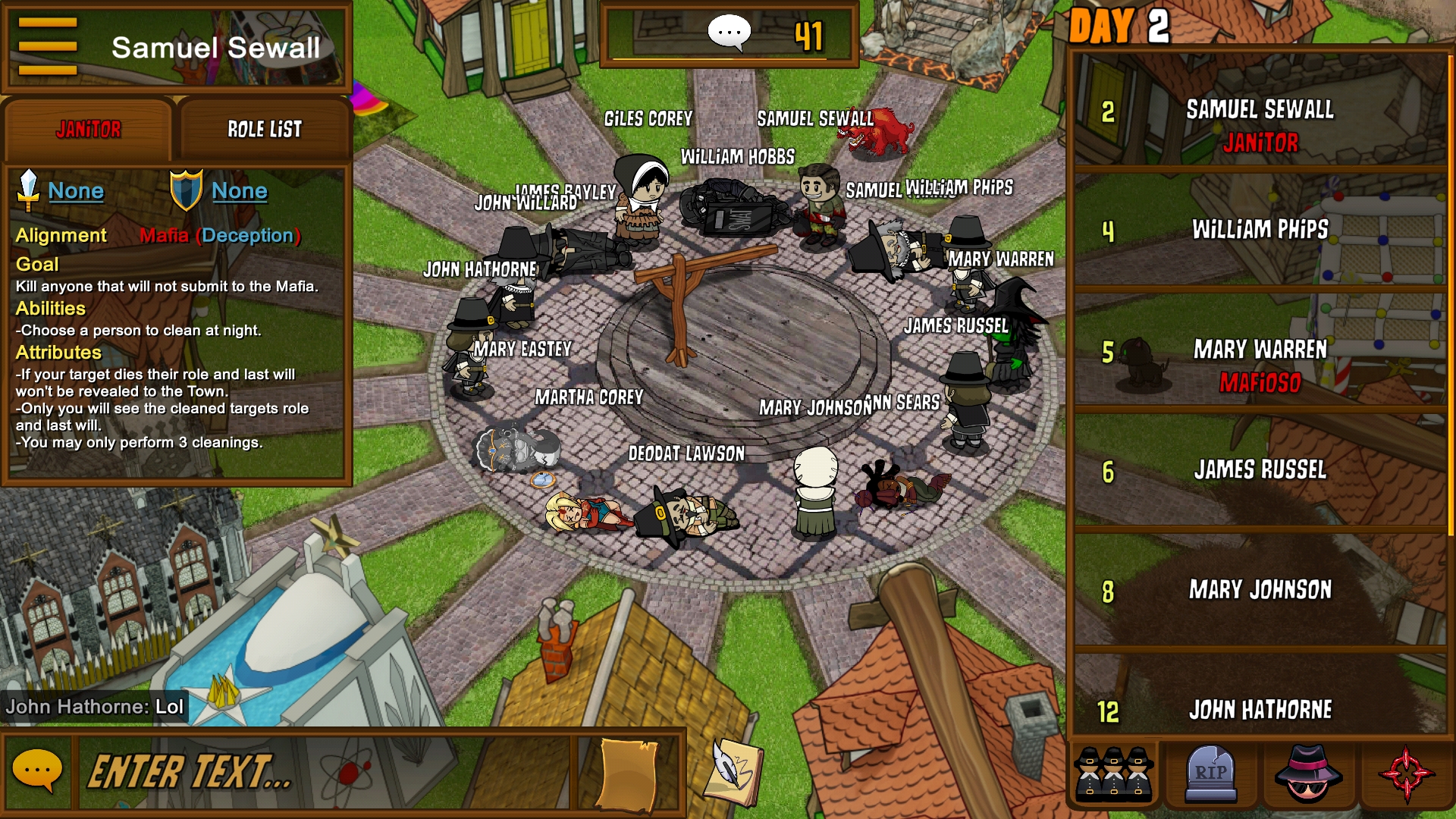 There was a bug in the lobby that wouldn't allow us to choose our names, so we all ended up with