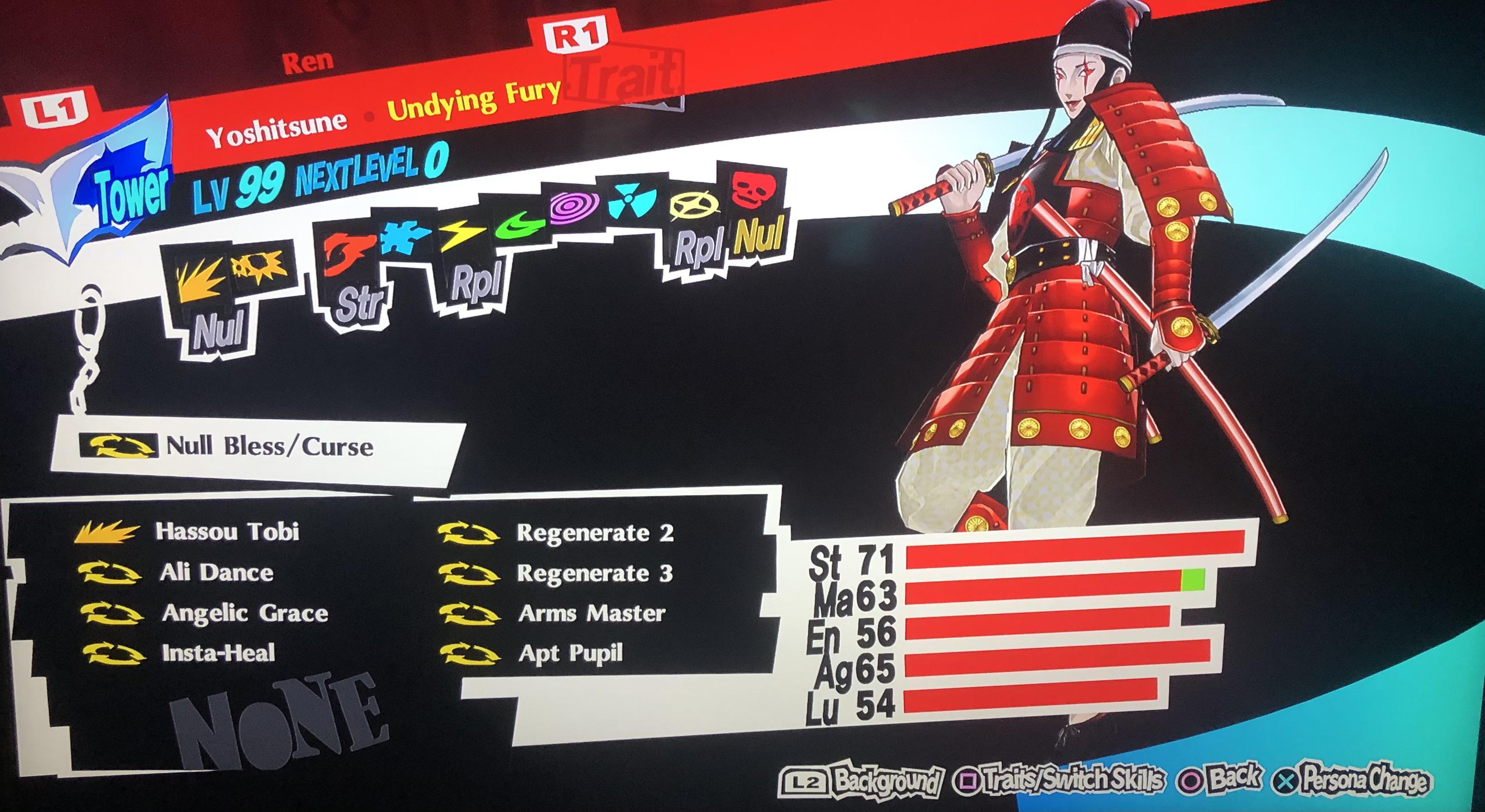 I made a Yoshitsune build today and I was wondering if I should change
