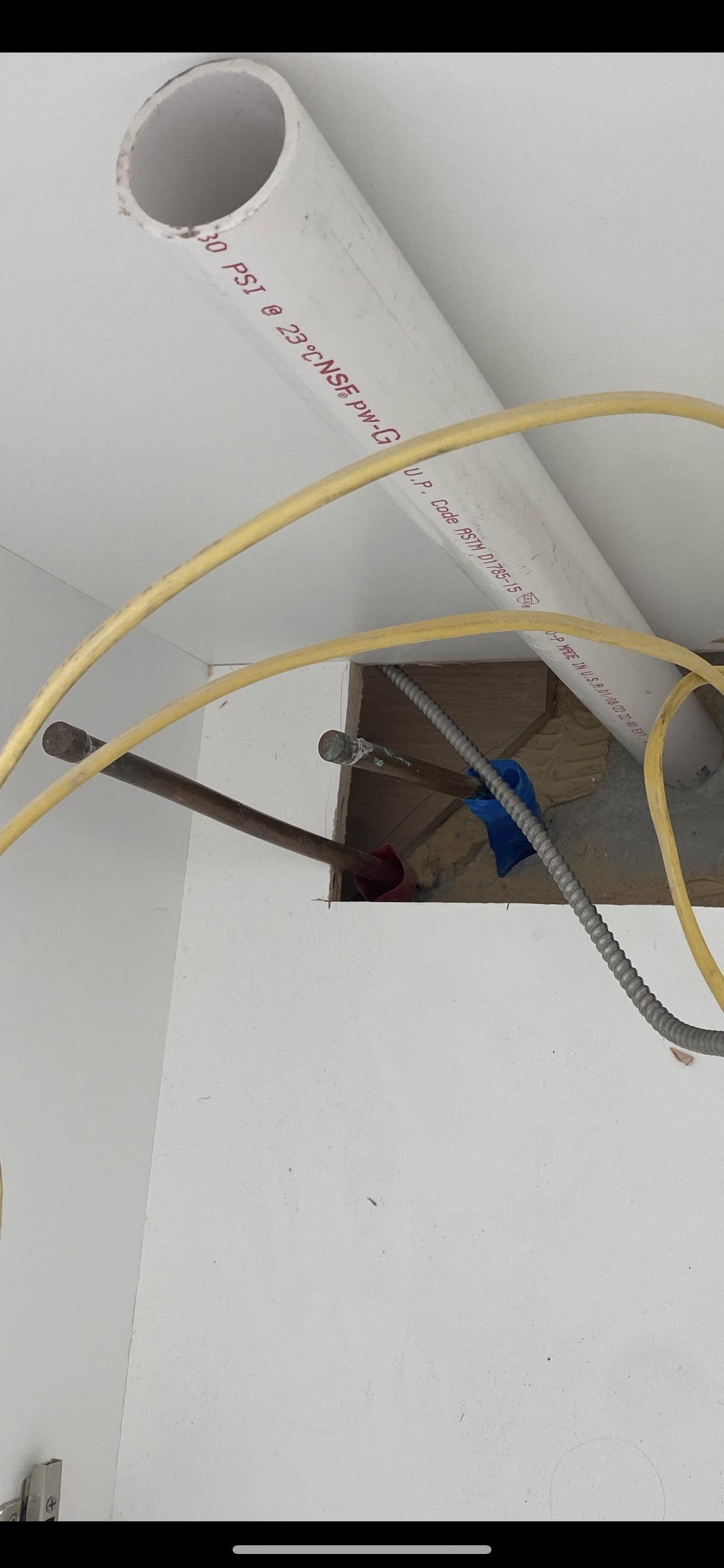 Almost scared to ask… these water pipes hot and cold are embedded in