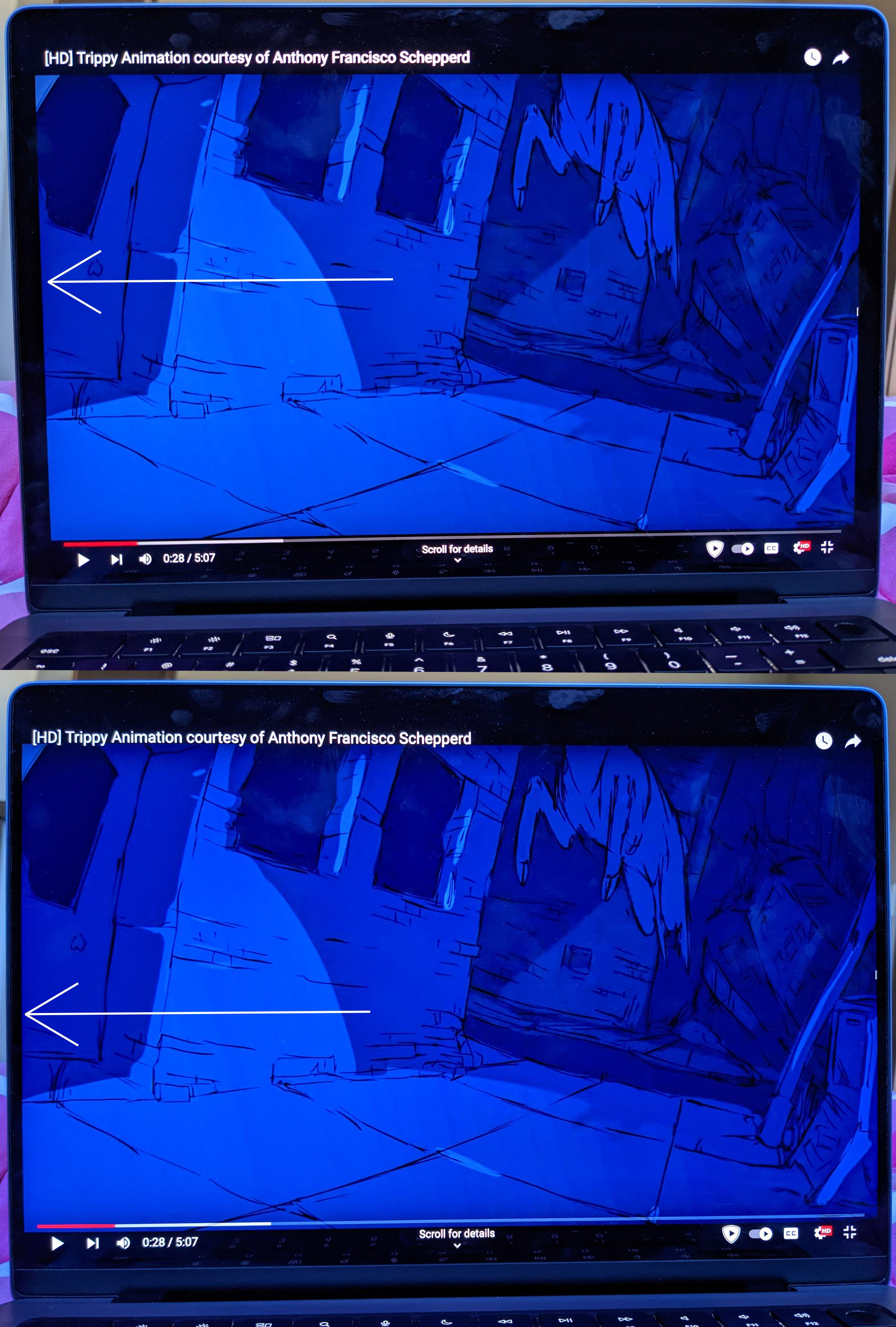 YouTube full screen doesn't take up the full screen on Macbook Pro