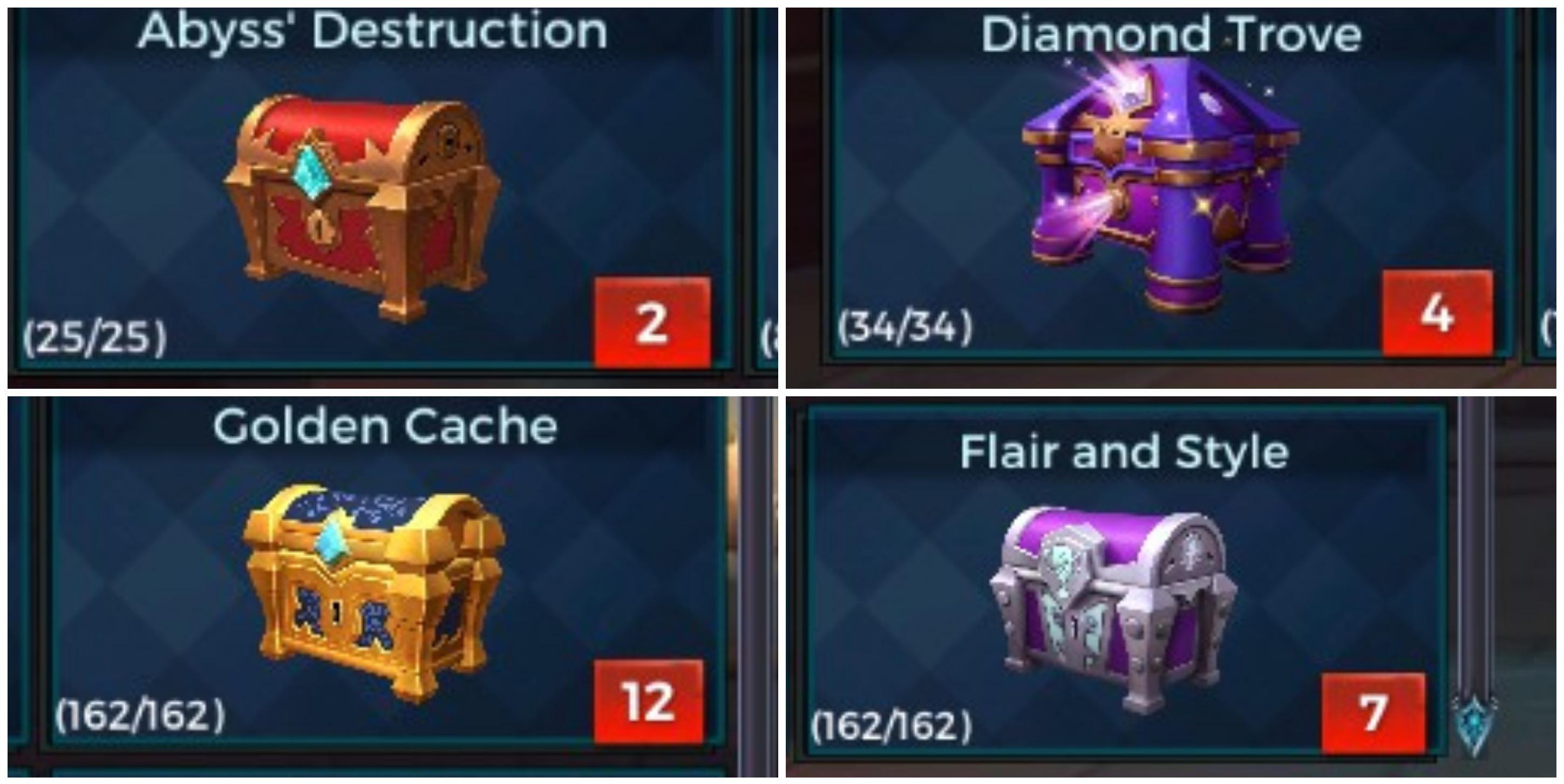 It would be nice to sell extra chests for some gold, so we could buy at