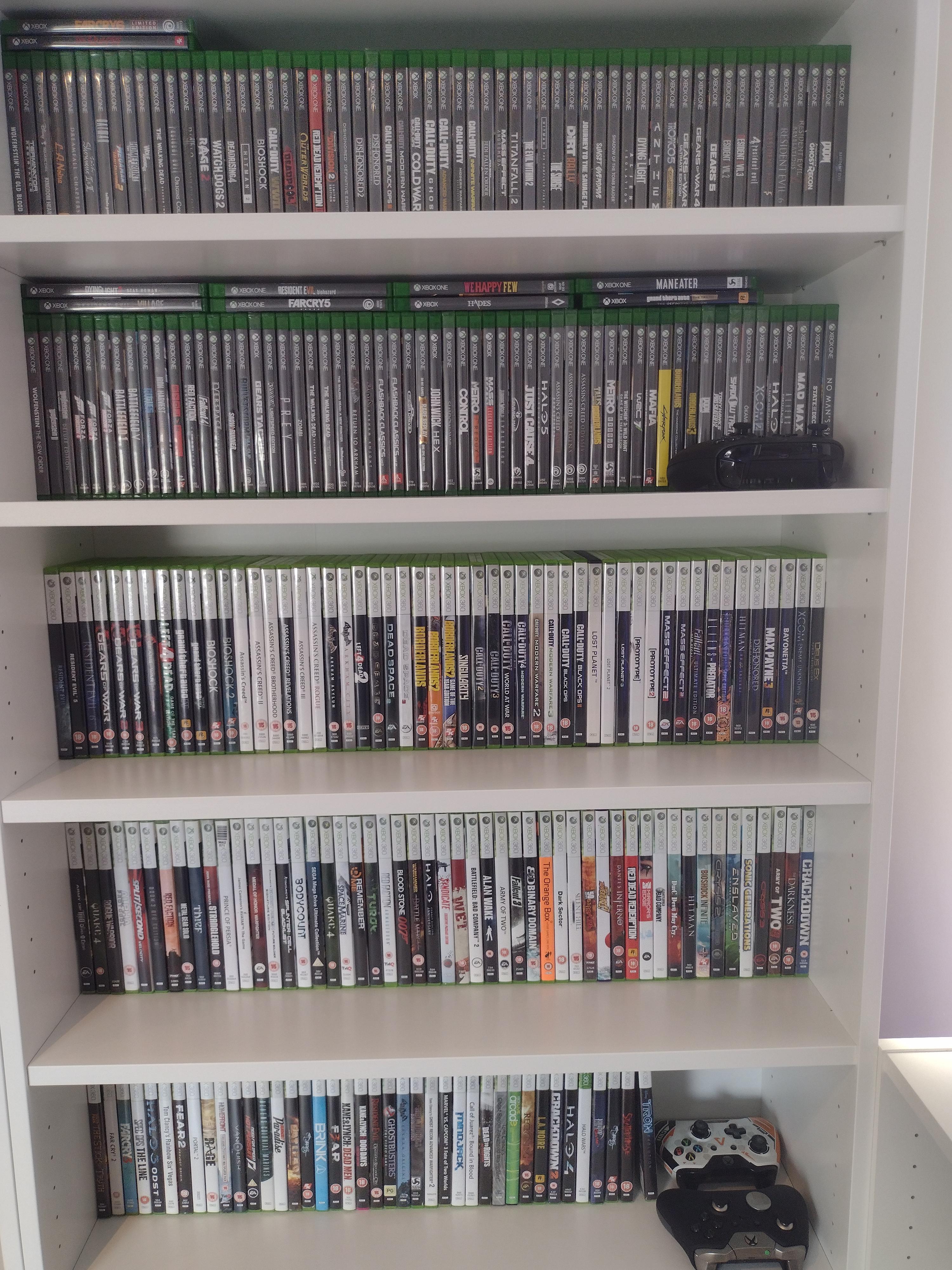 My Current Xbox Game Collection. r/xboxone