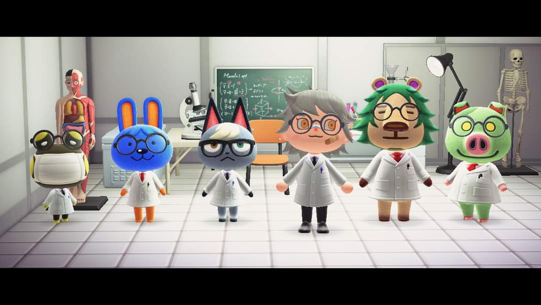 My team of scientists! Now im waiting for Petri🥰 r/AnimalCrossing