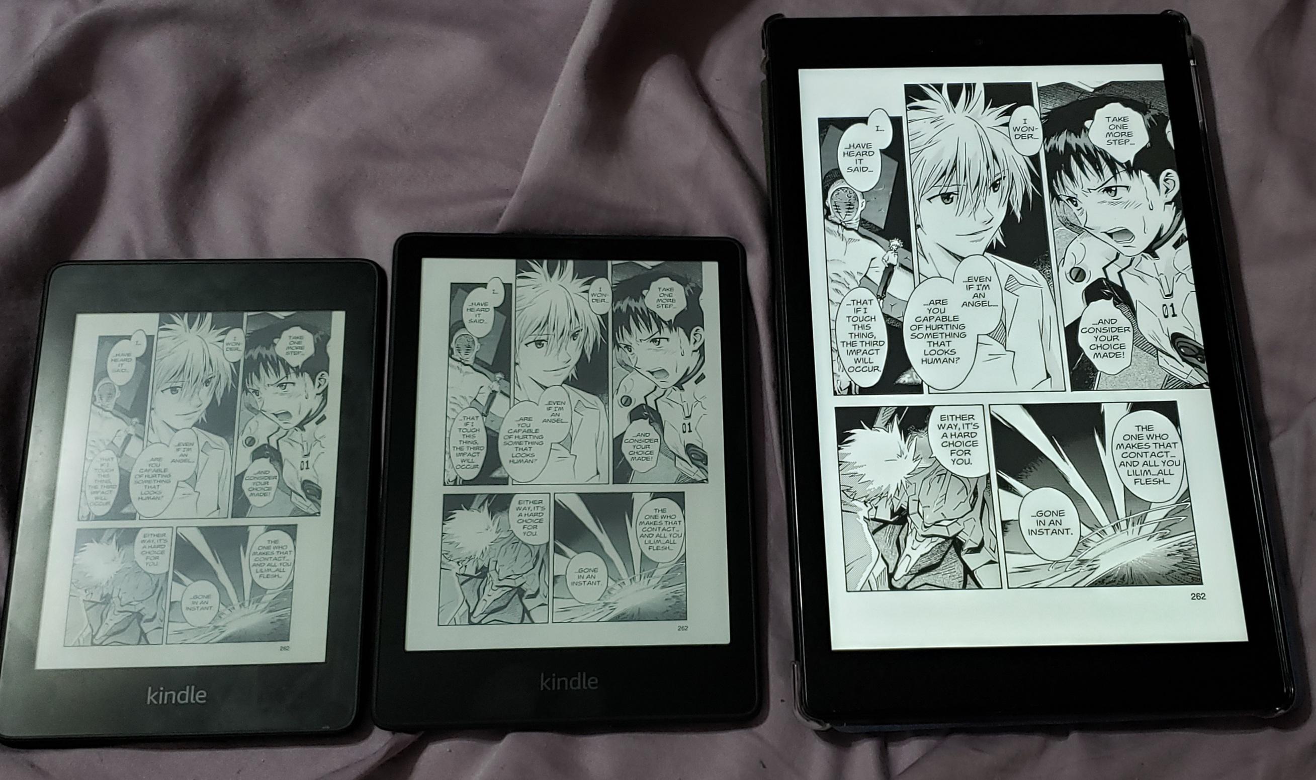 Manga comparison PW4 vs PW5 SE vs Fire 10 (From Evangelion Volume 4