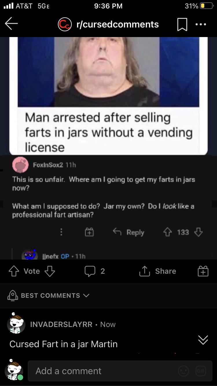 Real life fart in a jar martin r/CyanideandHappiness