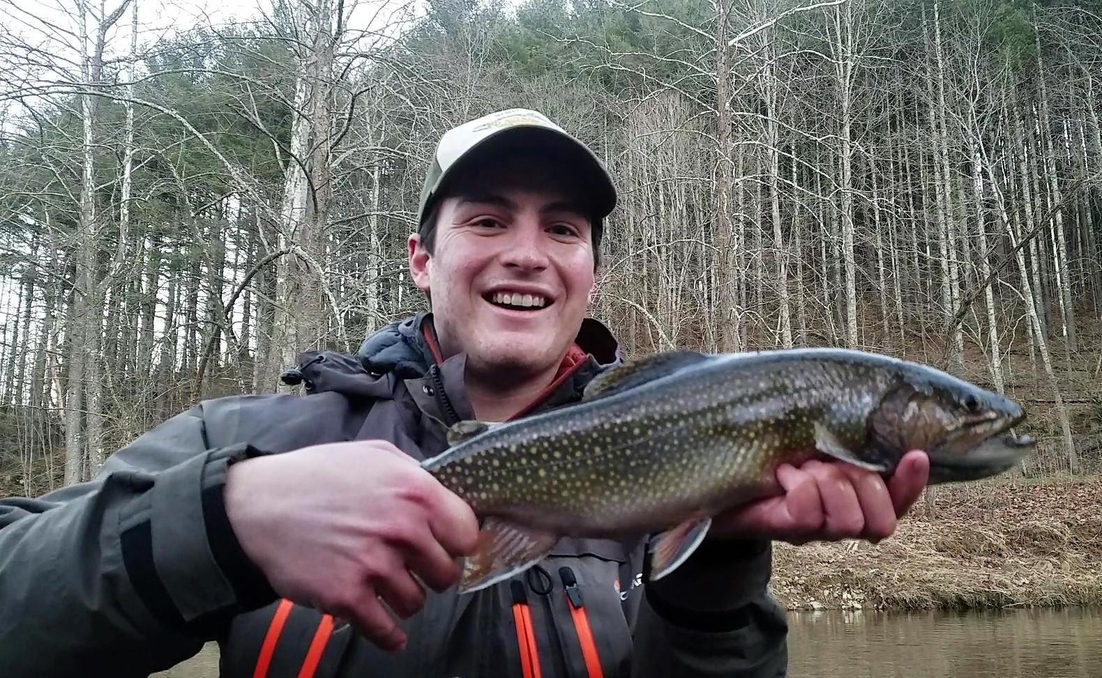 [WNC] My personal best brookie; caught last winter on a sinking line