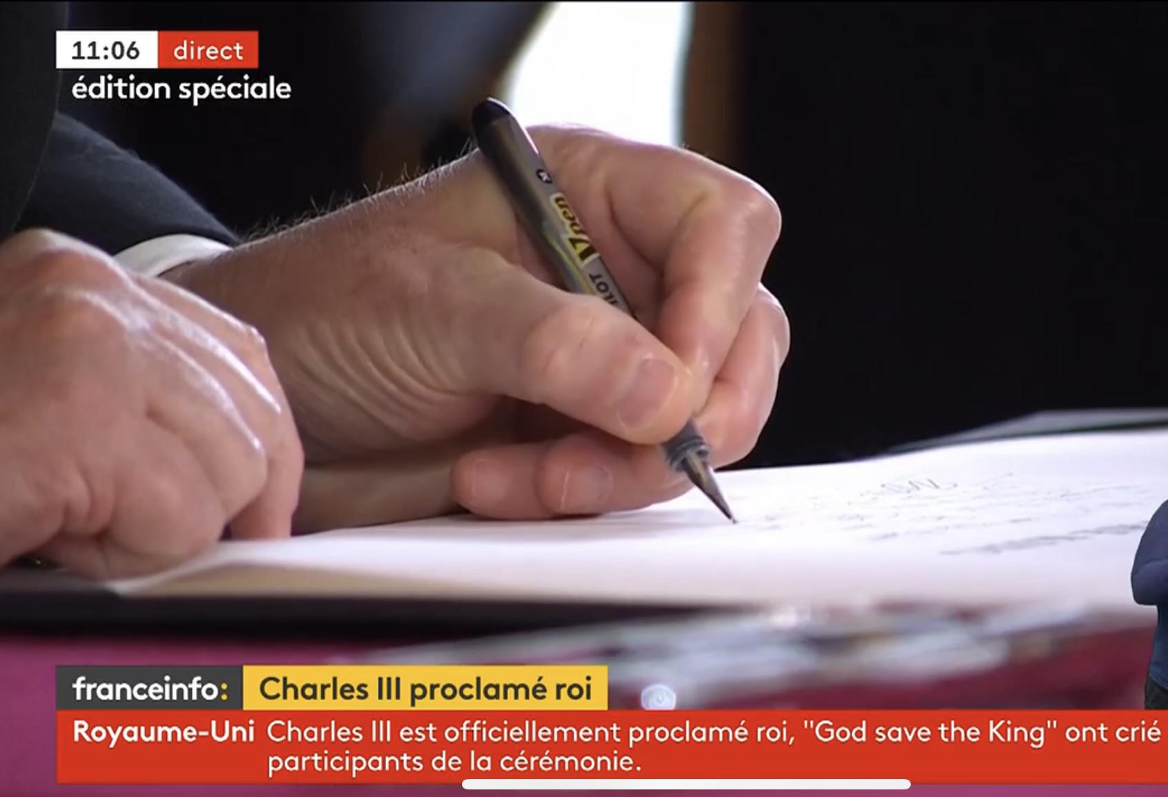 Pen used for the proclamation of King Charles III r/fountainpens