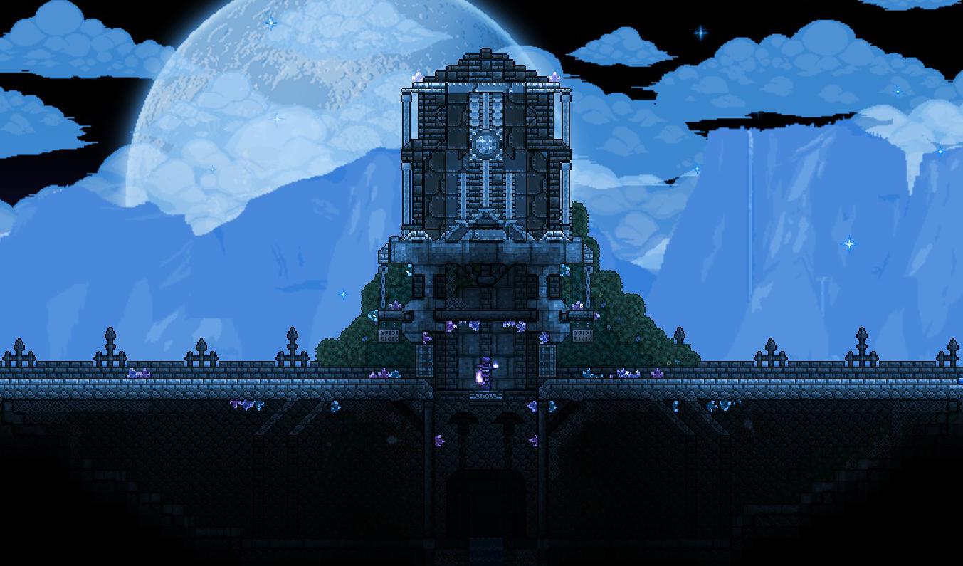 I decided to add a stardust monolith and some crystals for the "sparkling effect" + wall creeper