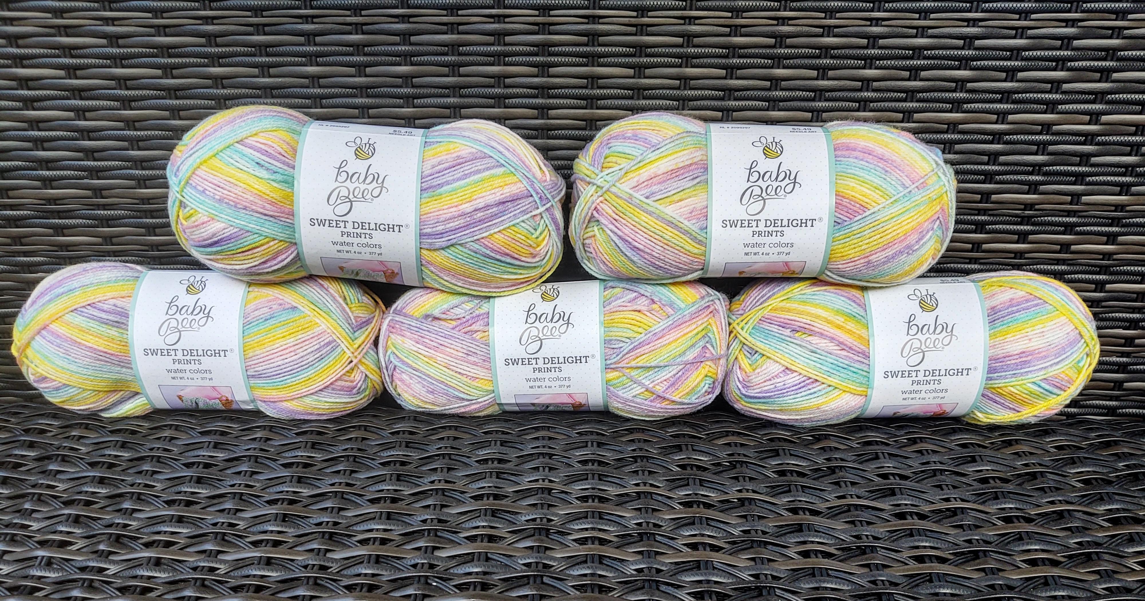 Hobby Lobby.. Baby Bee Yarn... Colorway Water Colors r/yarnporn