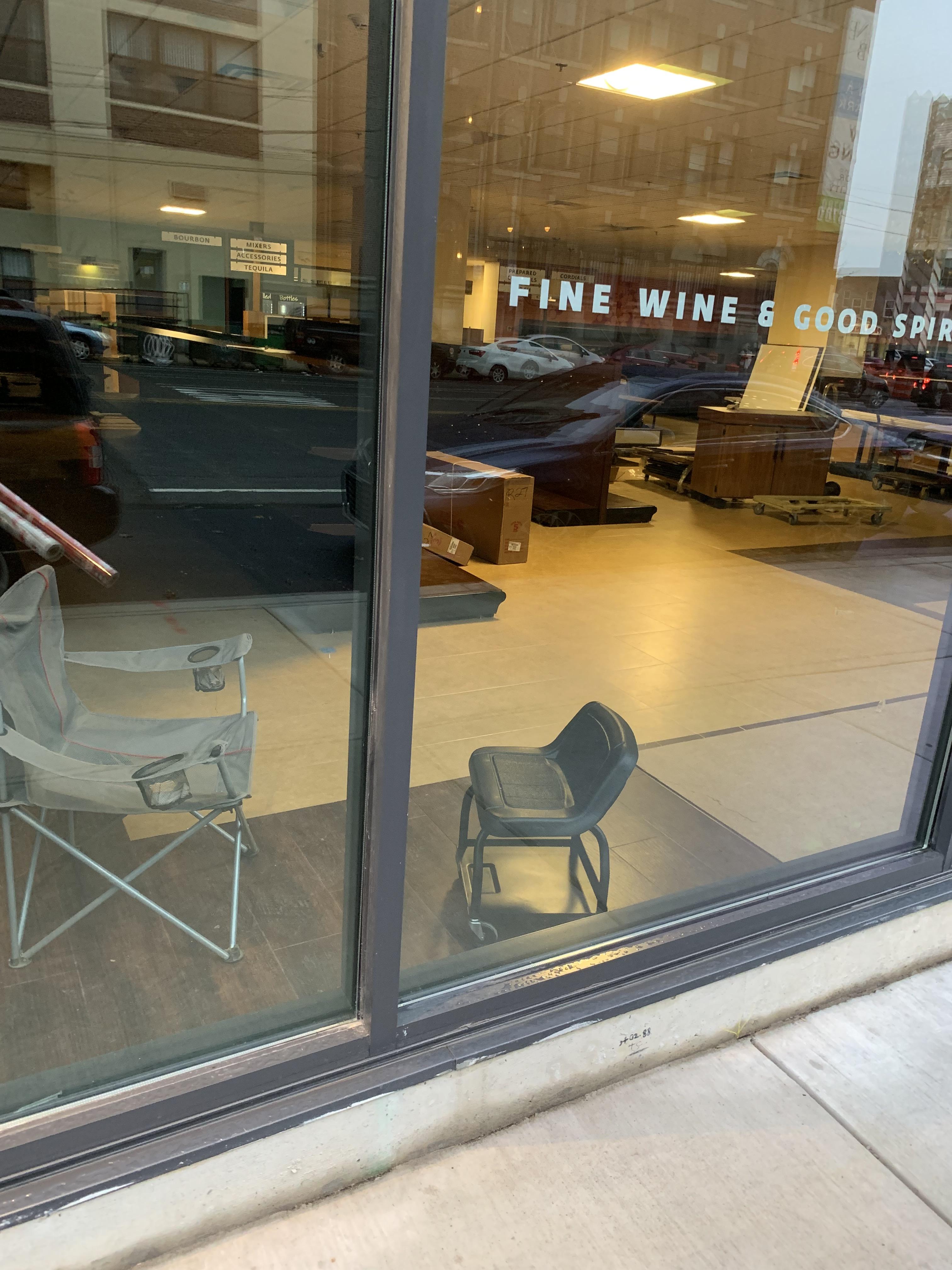 The new liquor store at Broad and Washington is conducting interviews