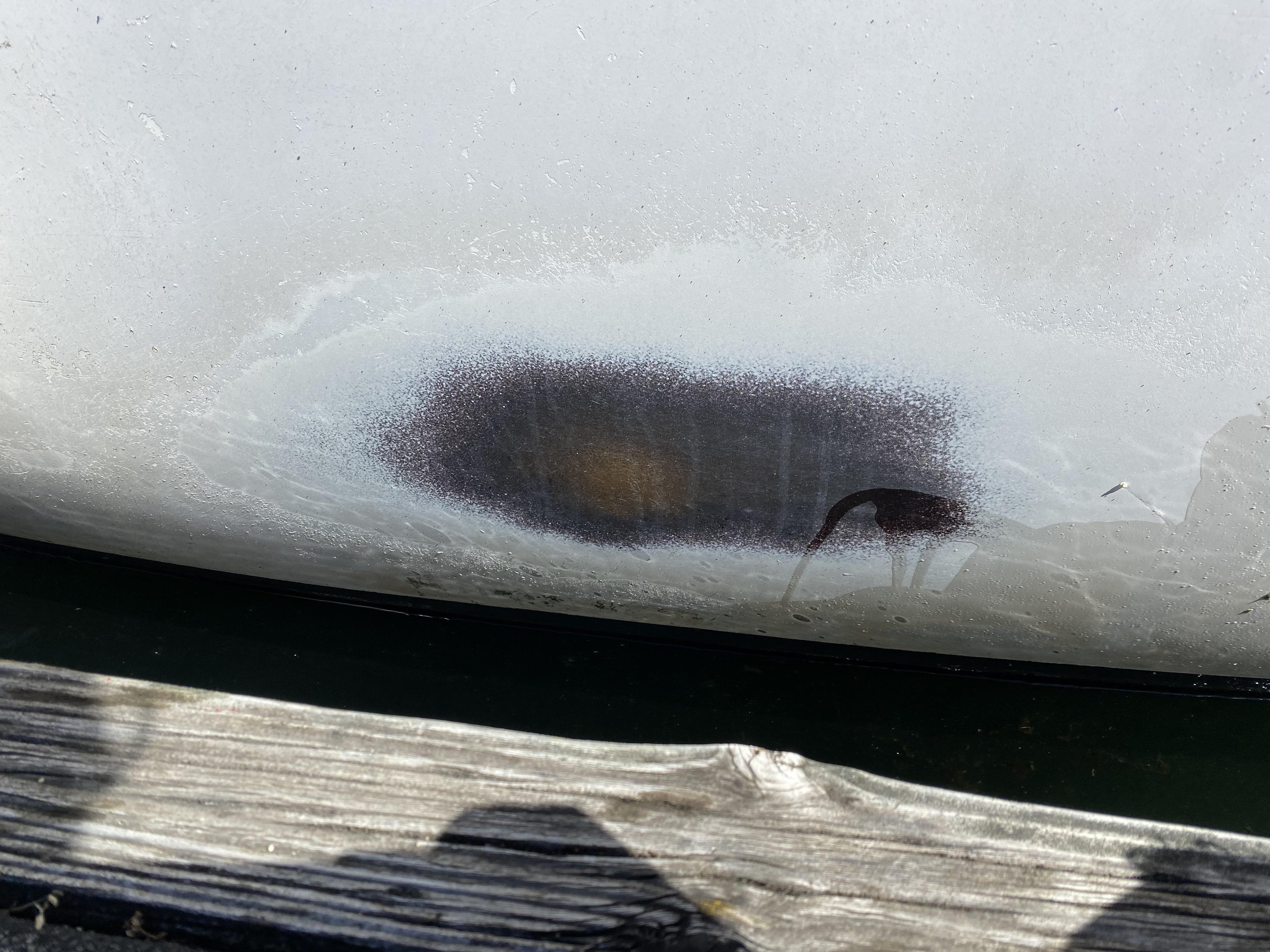 Hull has worn down to gelcoat, should I repair or just paint over? r