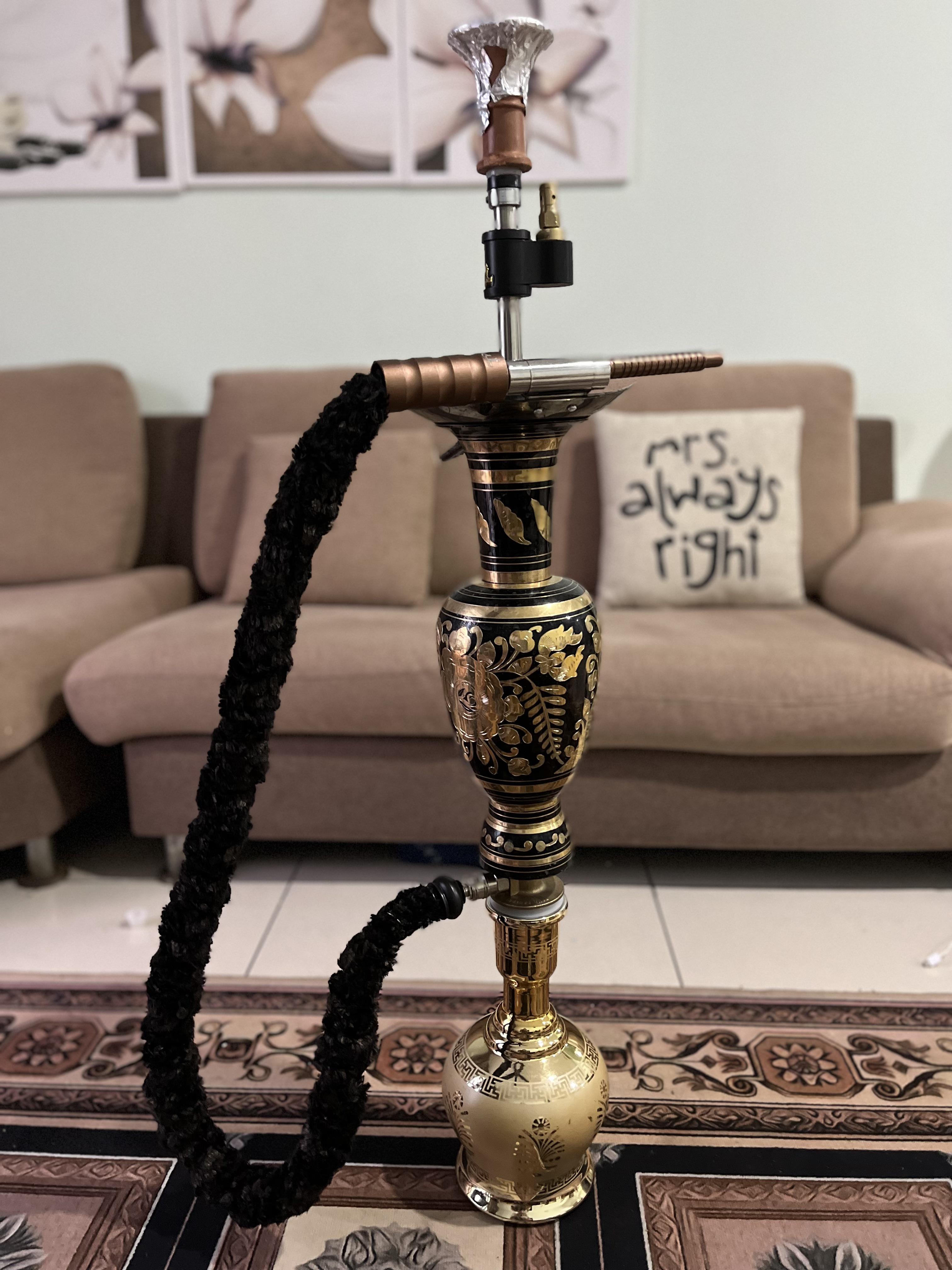 Luxurious yet classic shisha set. Yet has the best flavour and smoke I