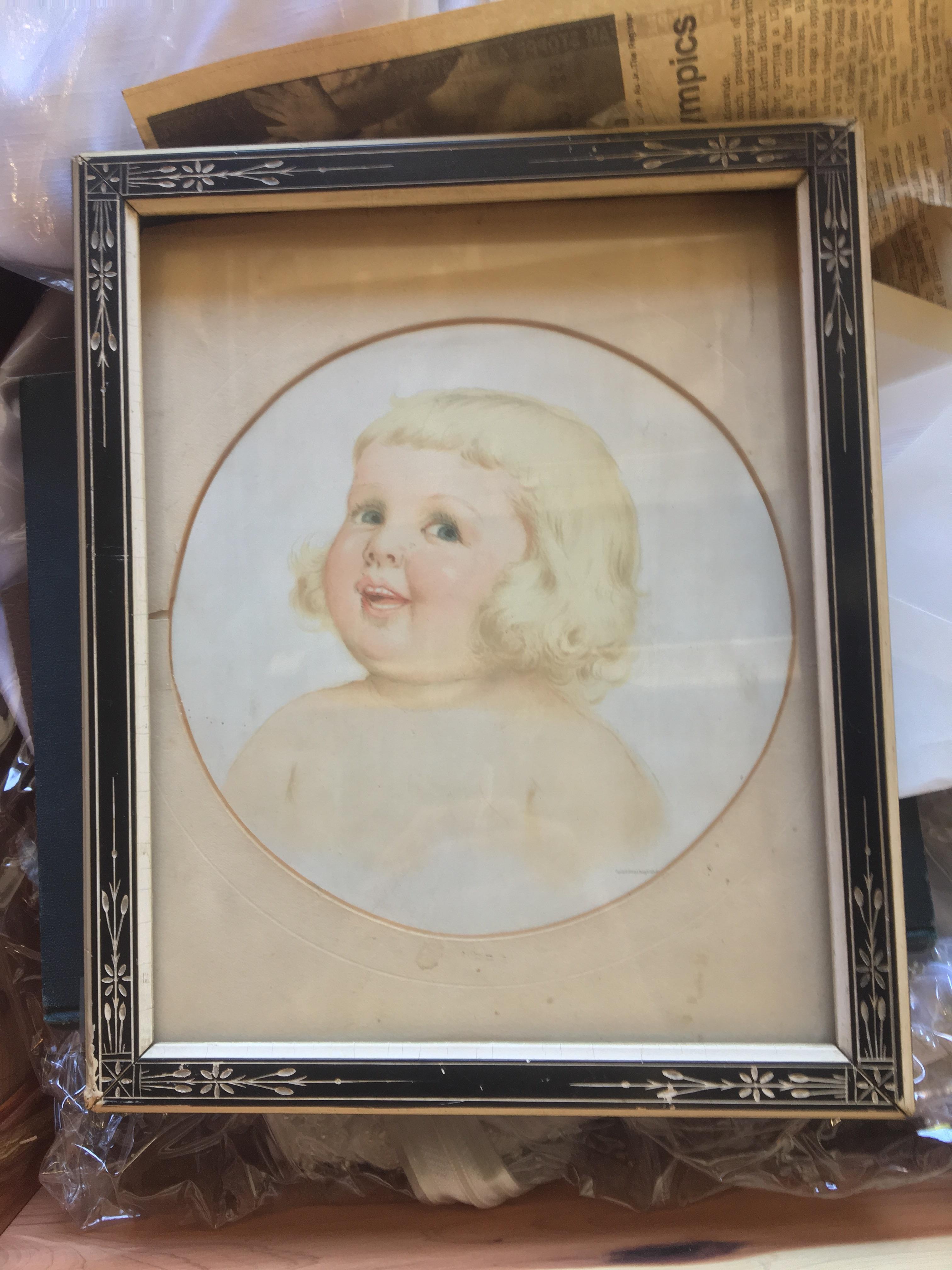 This vintage painting/lithograph from the 1800s in my great grandma’s