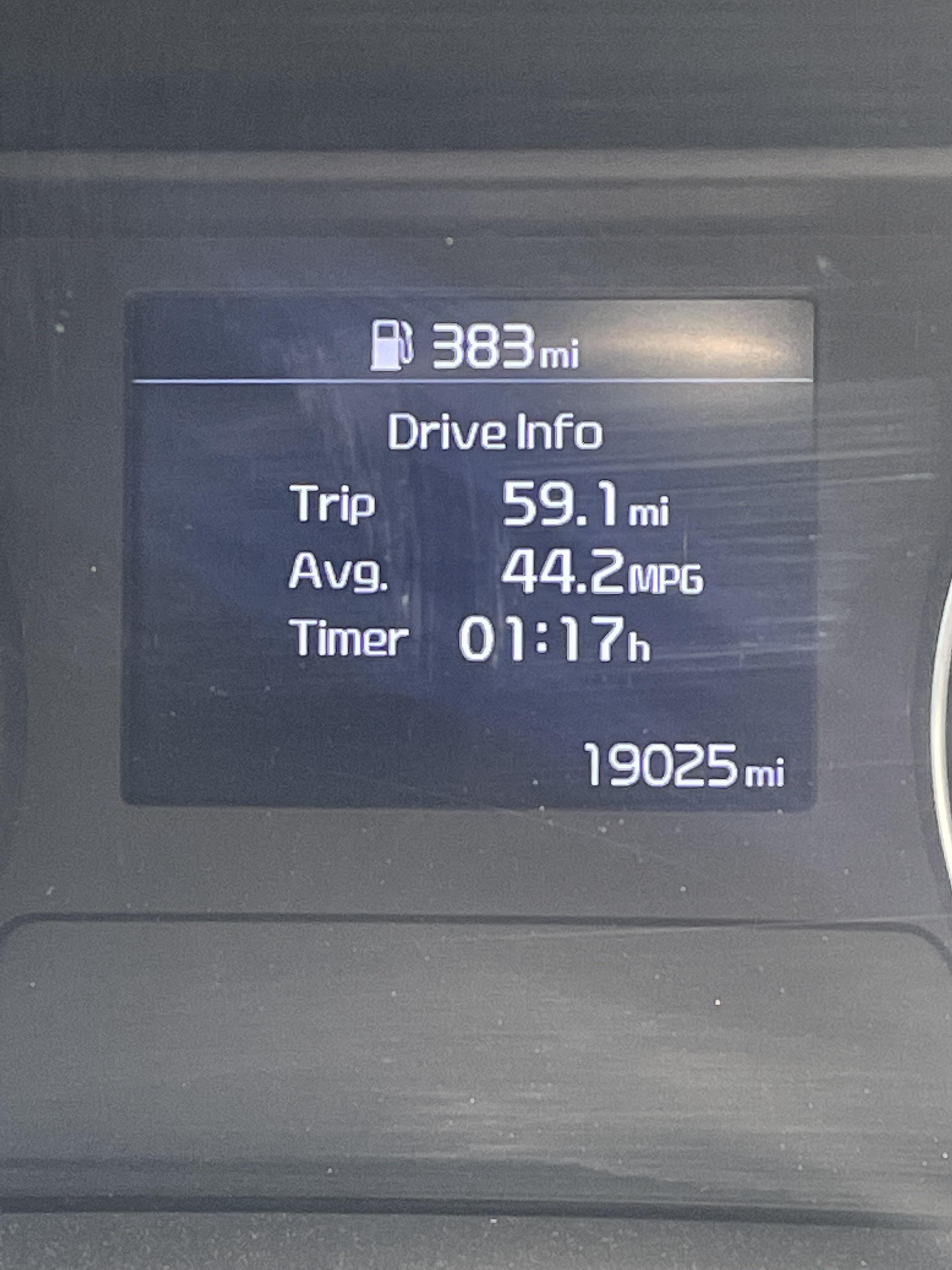 Think this is the best MPG I’ve ever gotten r/ForteGT
