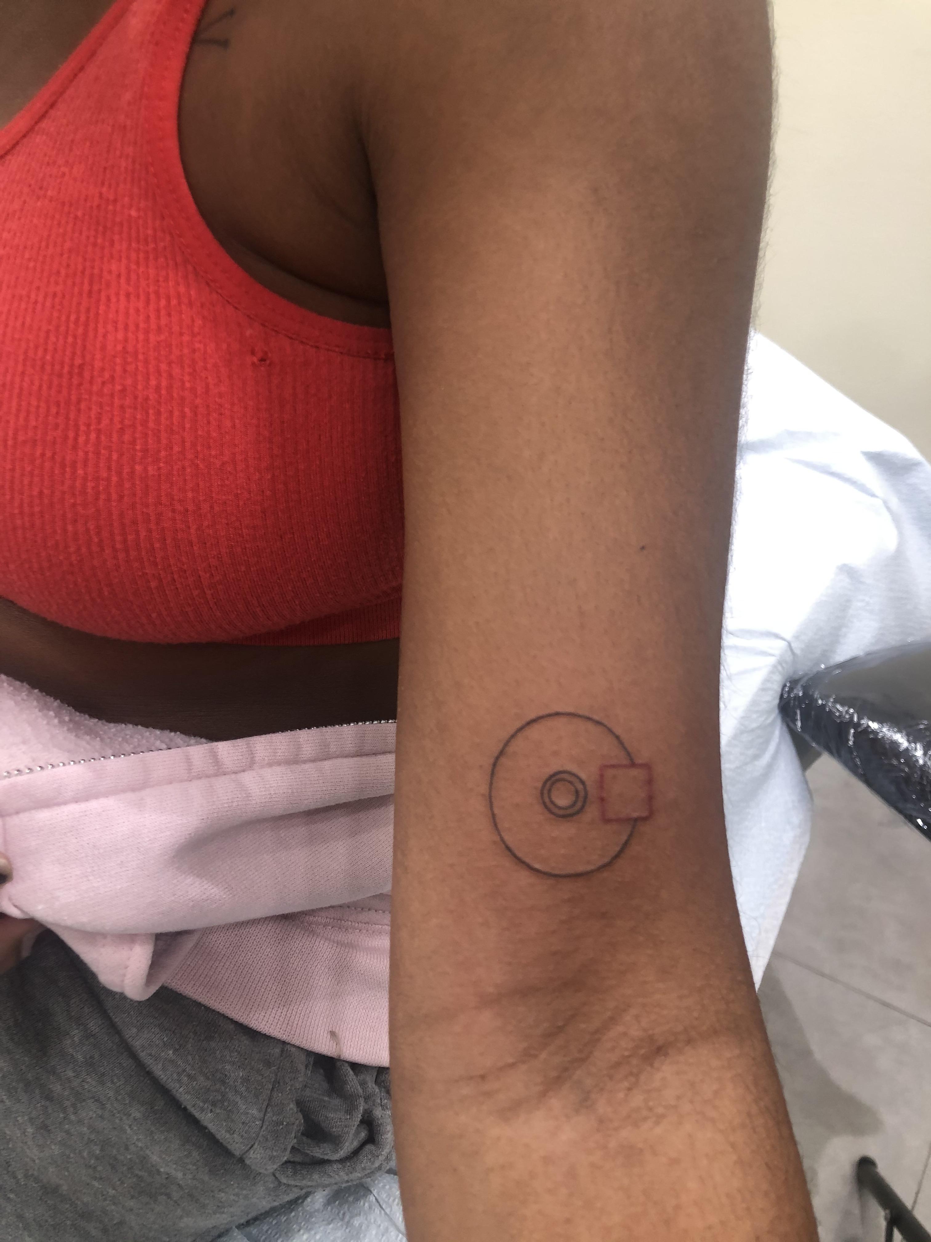 got my favourite tattoo of my fav album today ) Kanye
