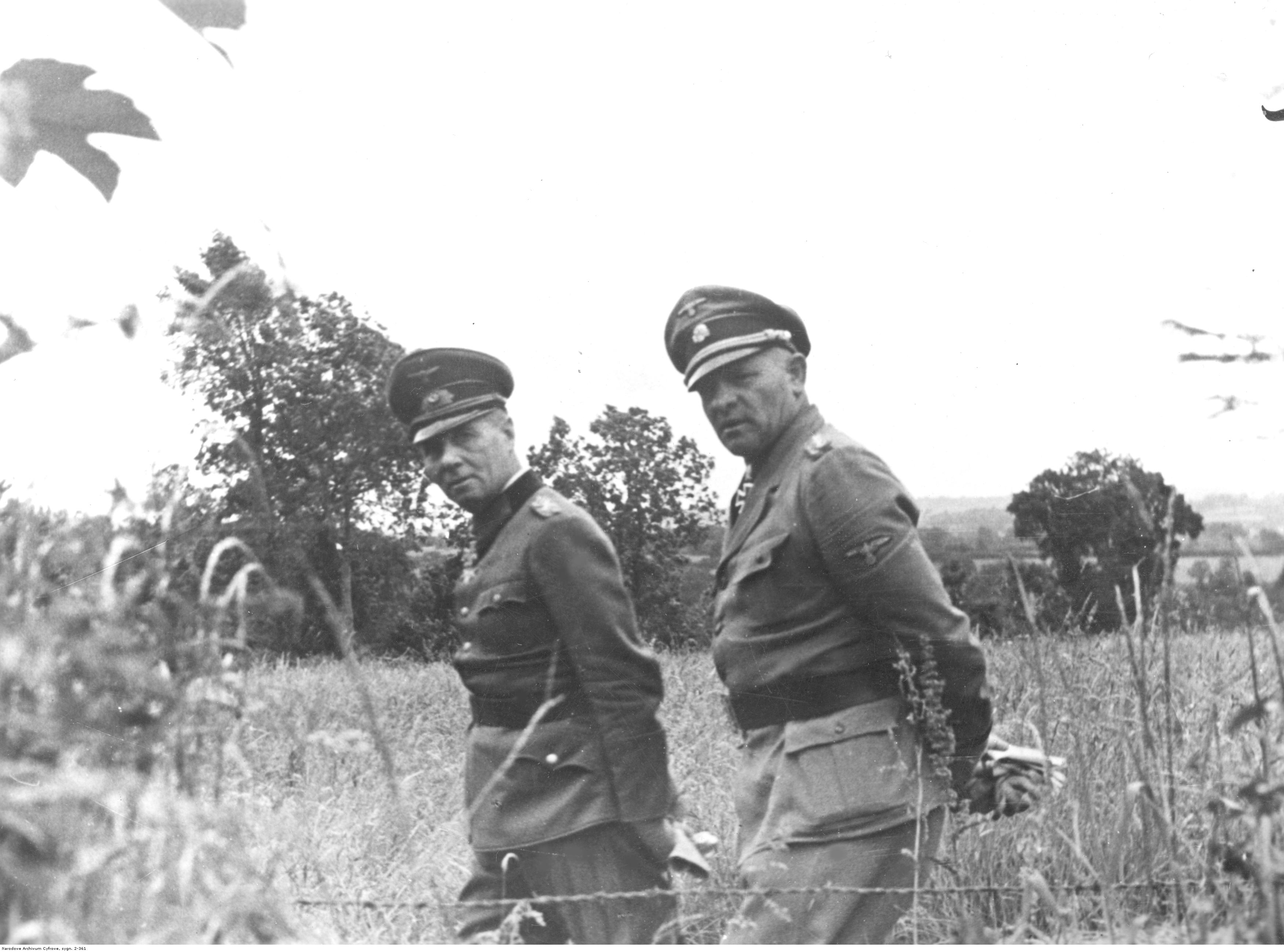 One of the last photos of Erwin Rommel, shortly before he was wounded
