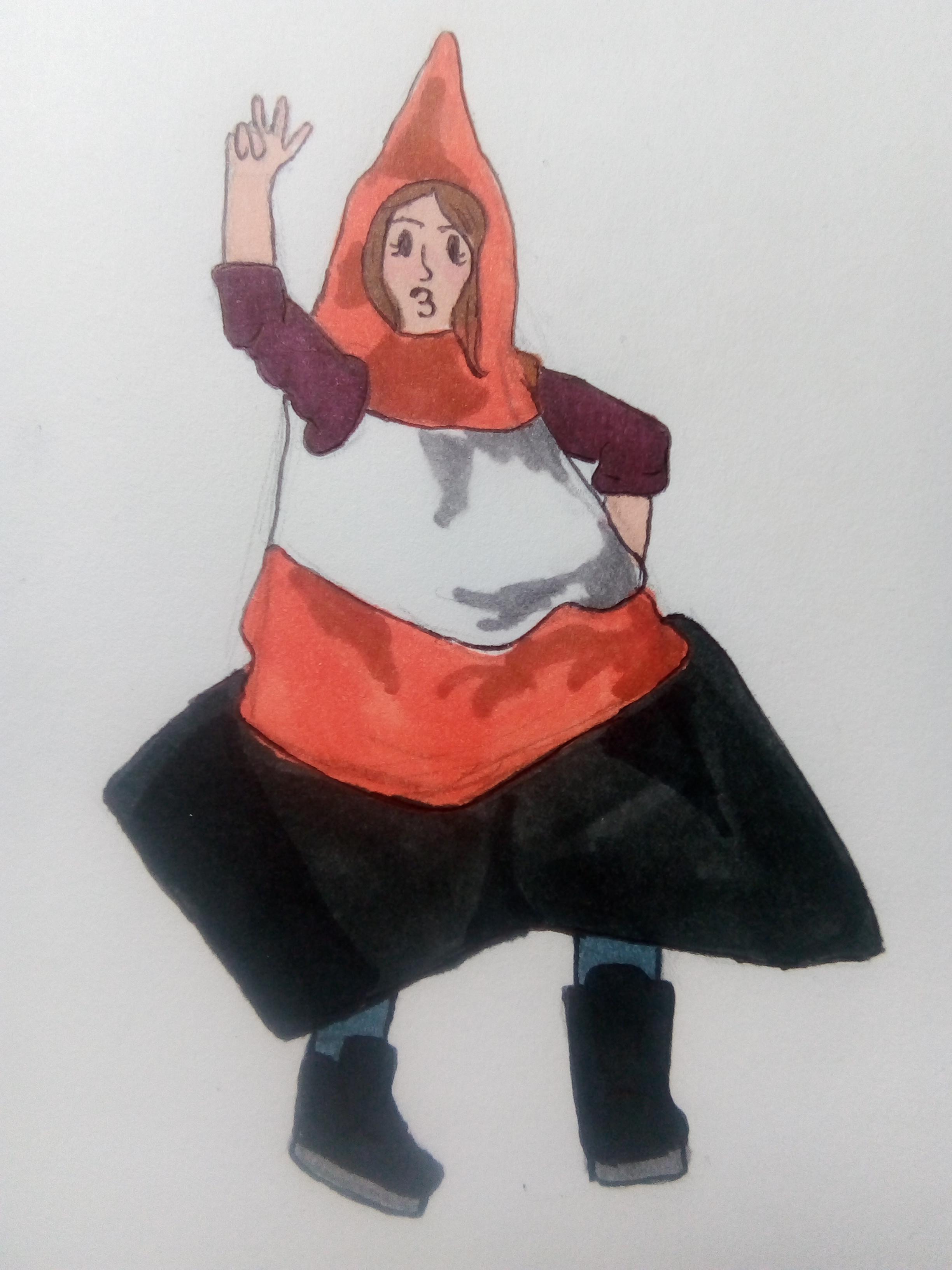 Traffic cone Becky originally posted on my art IG ghostly.cries r