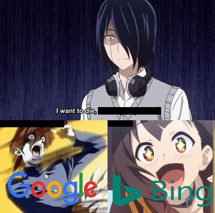 Bing has no chill Animemes
