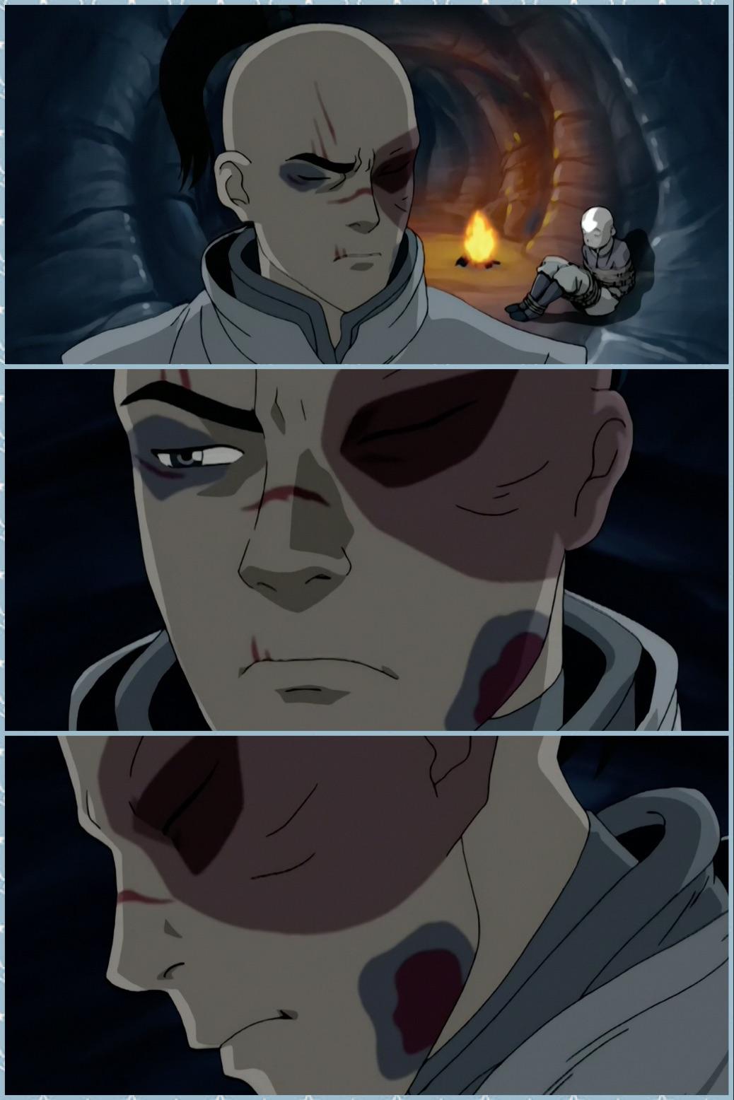 Zuko's scar is a brilliant mark of his dual nature his honorable side