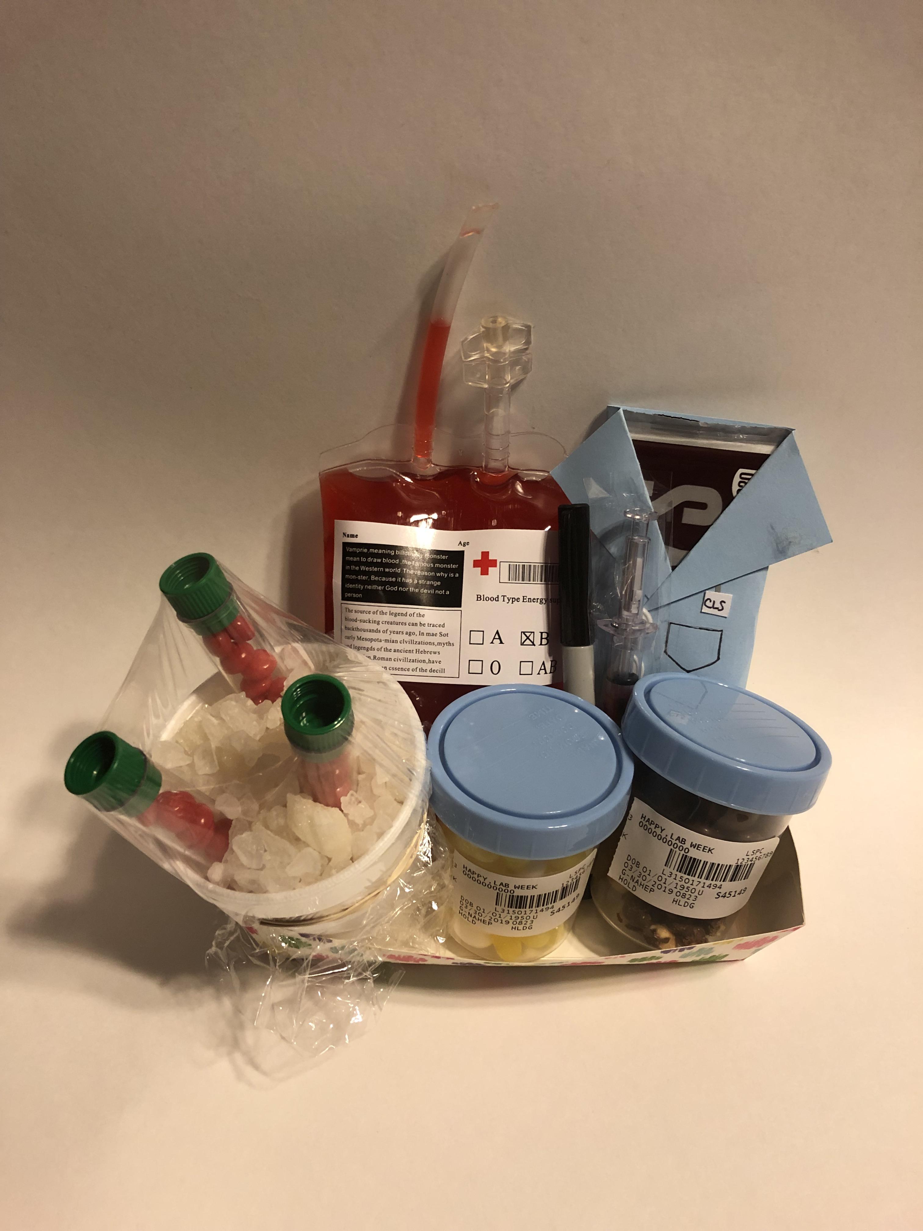 Lab Week baskets I made for my 3rd shift crew! r/medlabprofessionals