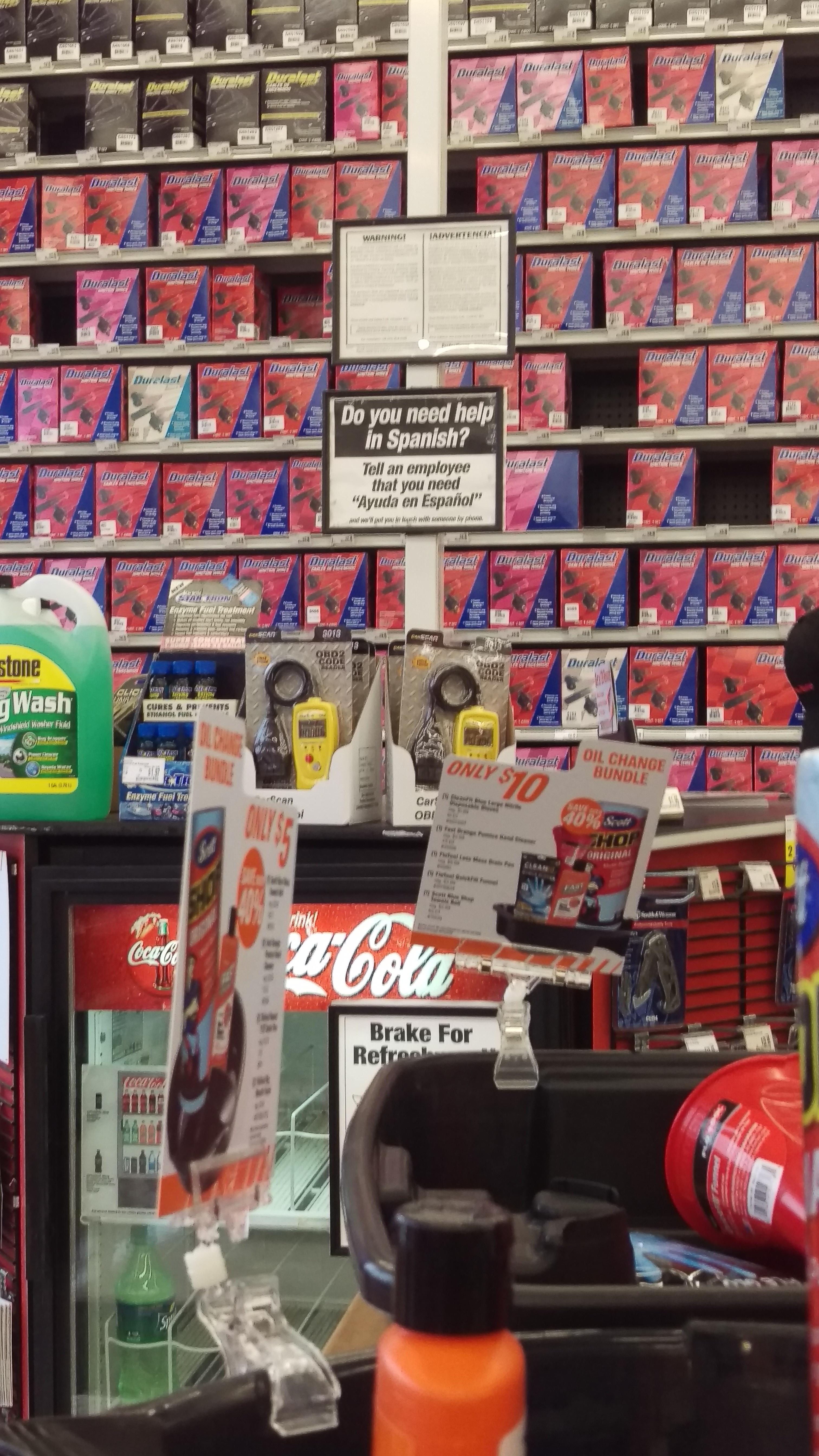 Oh Autozone... r/facepalm