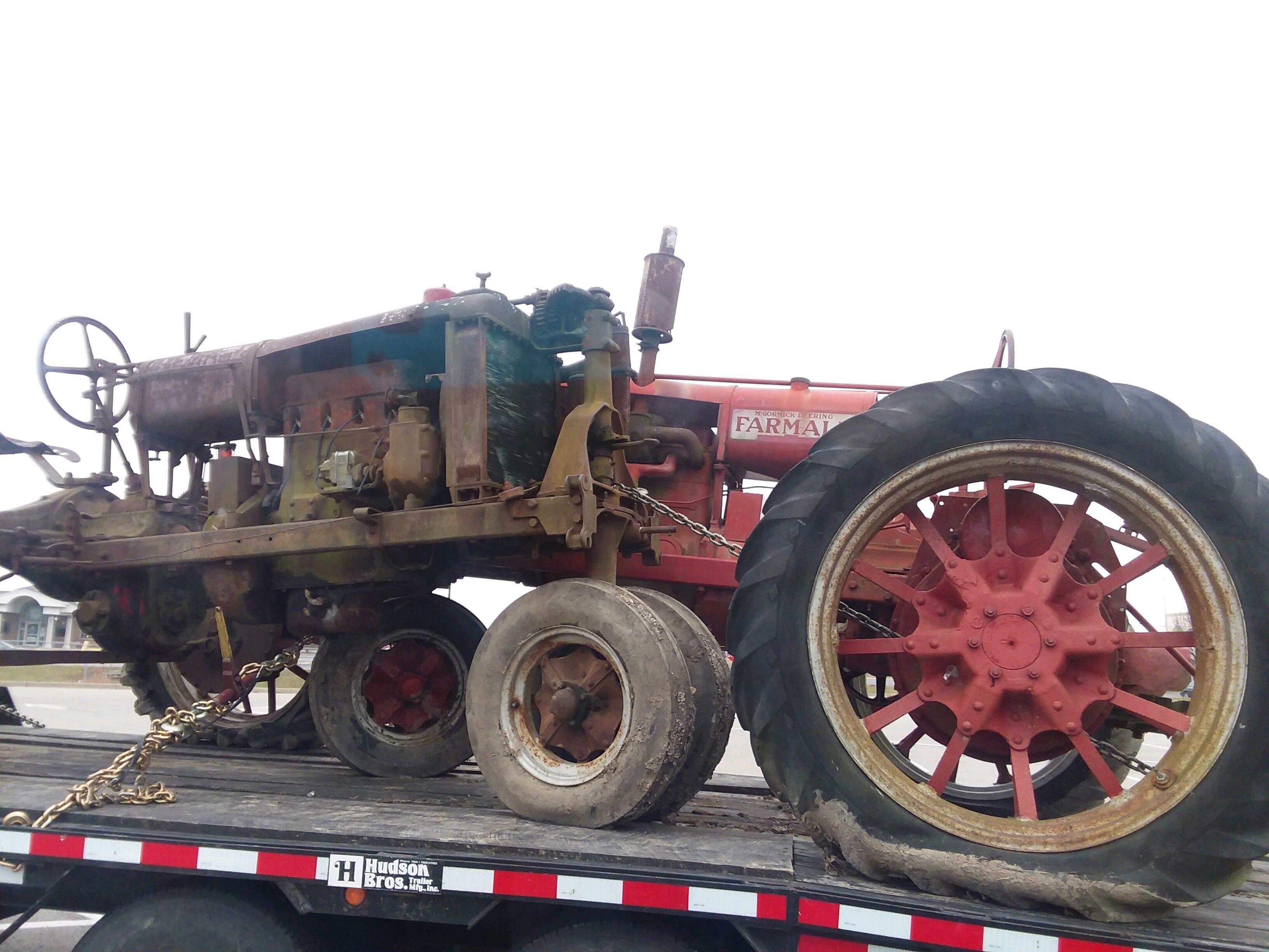 My Christmas present! Bringing home the family tractors to start