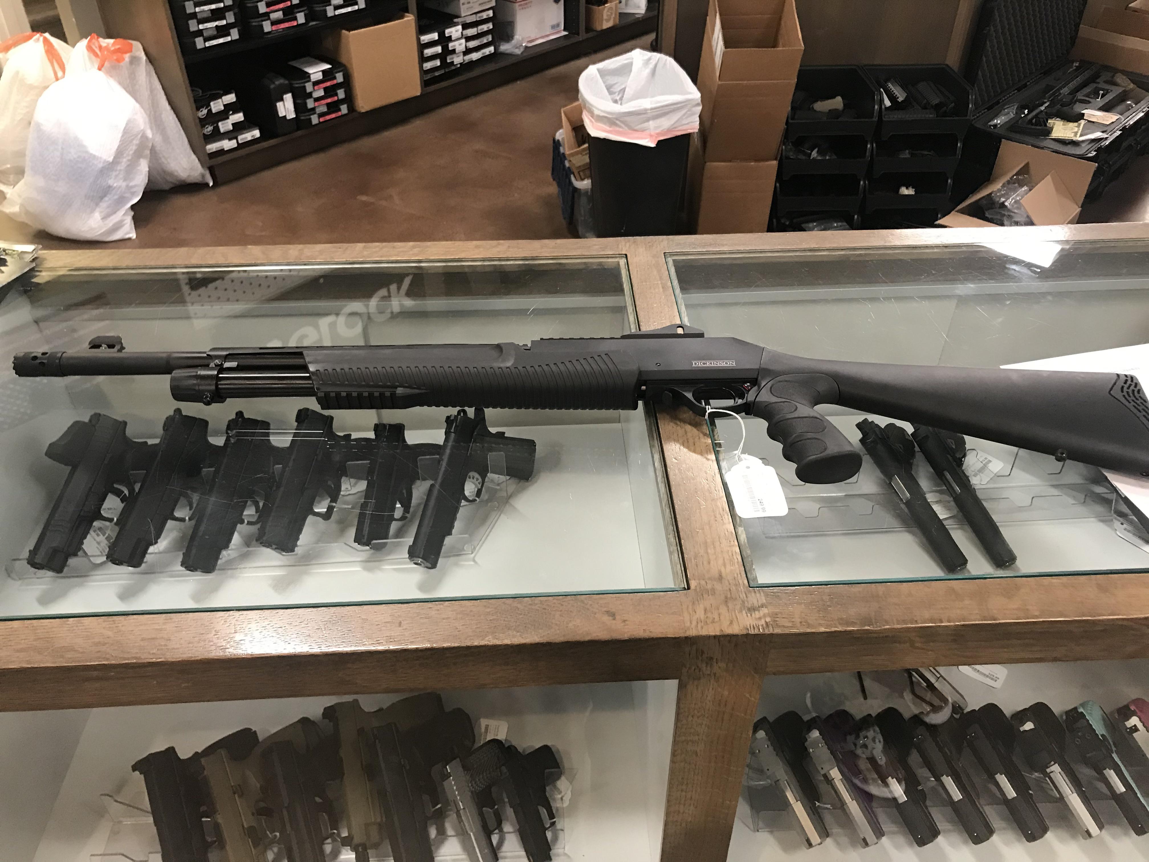 Does anyone know anything about the Dickinson Defense pump shotgun? Had a little intruder scare