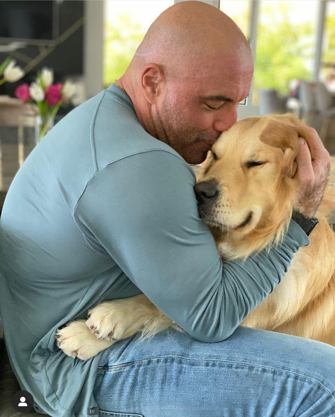 PsBattle Joe Rogan and his dog
