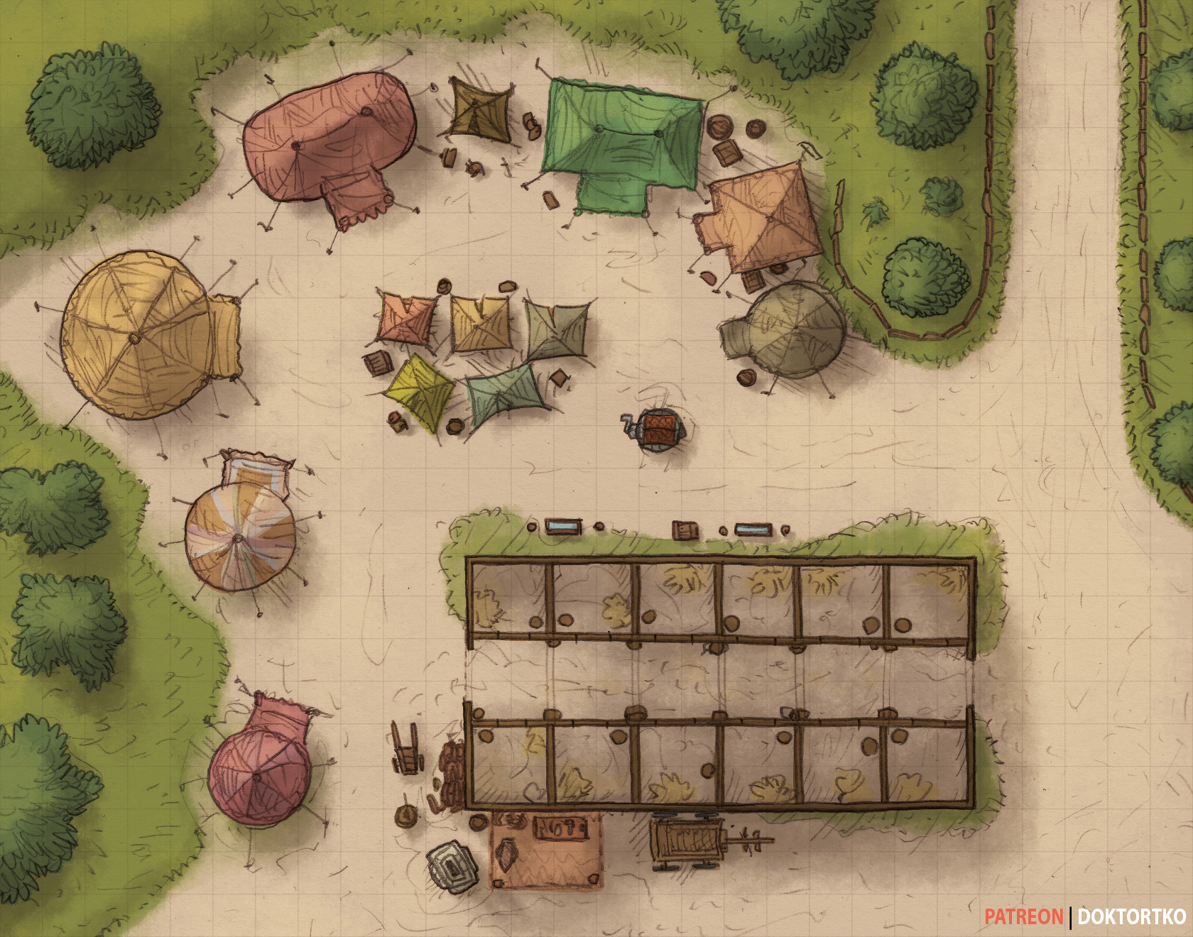 Tourney Grounds Camp r/battlemaps