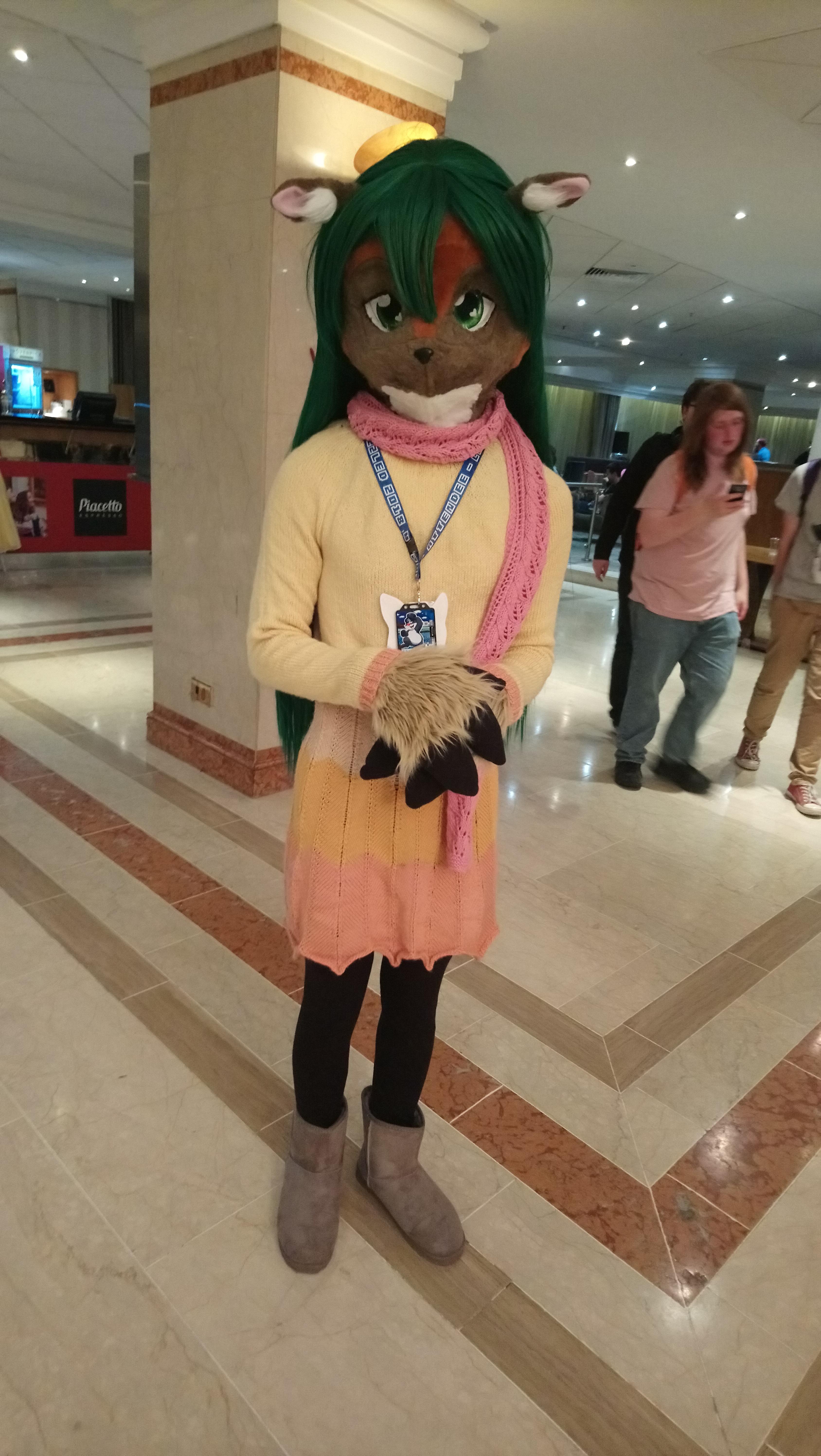 I finished this fursuit/costume for my bf for a furry con over the