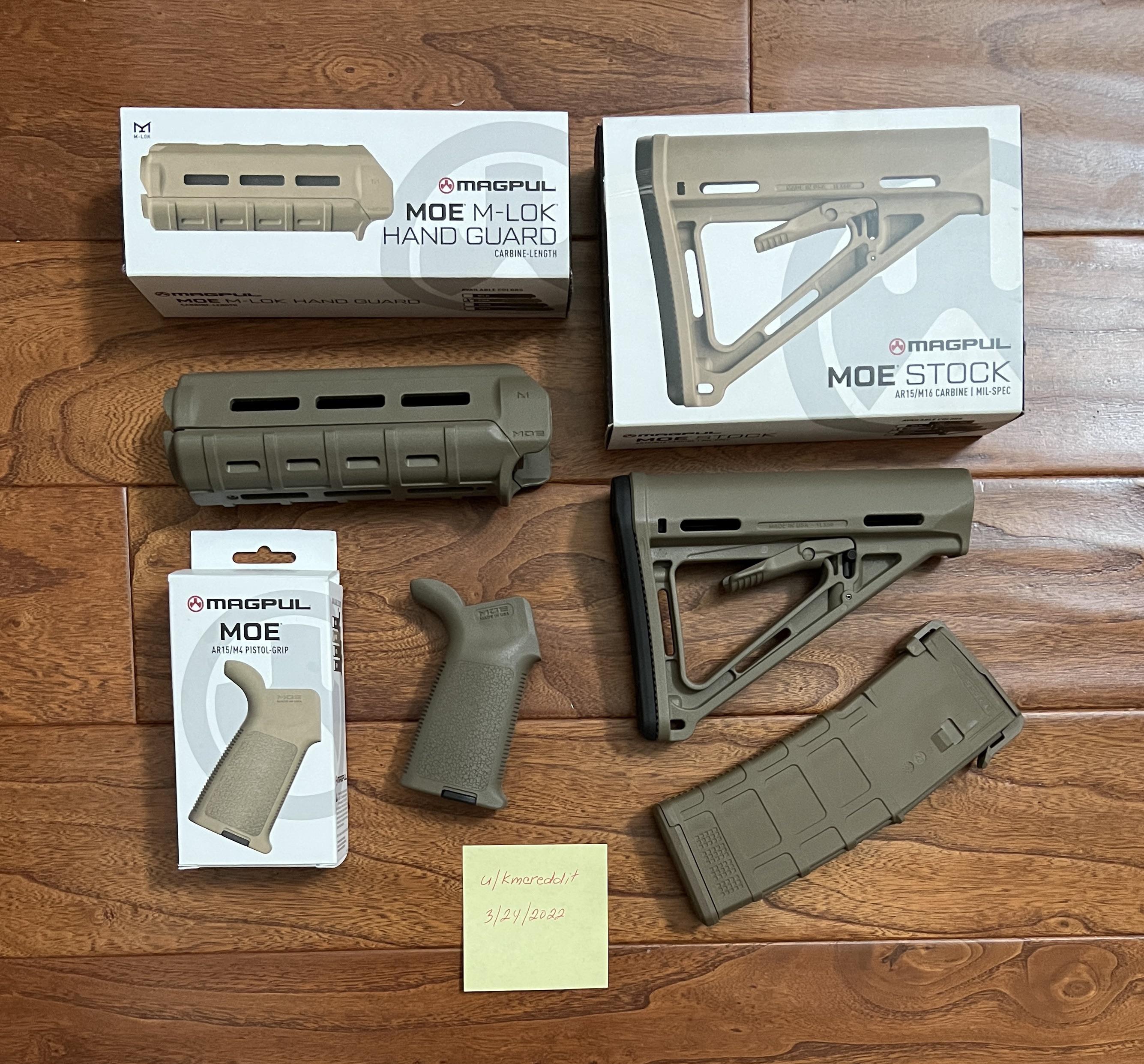 WTS MAGPUL MOE AR15 CARBINE FURNITURE FDE r/NJGuns