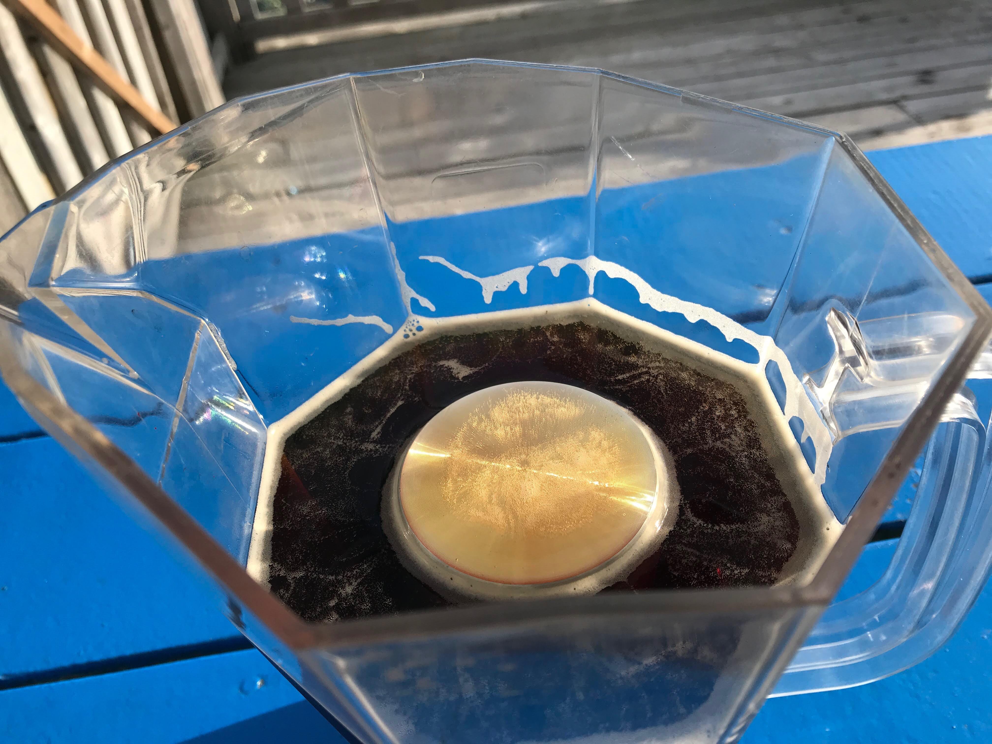 I sent my dad a picture of my earlier post of the Burger King jug of