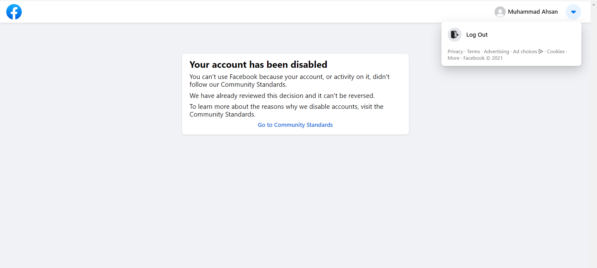 HELP! Is my Facebook profile permanently disabled? What will happen to