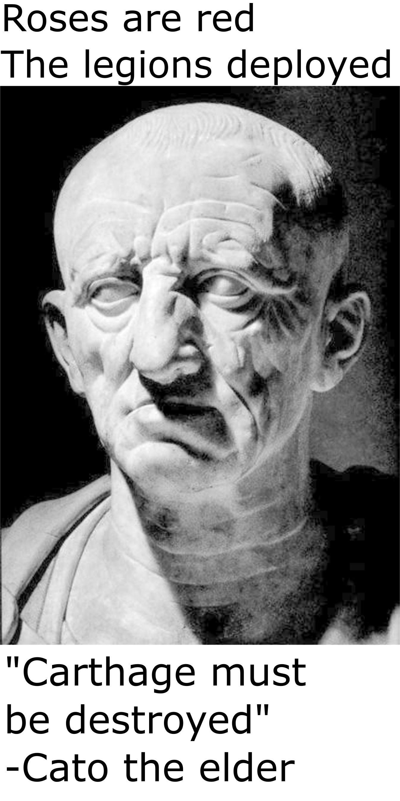 Cato was a bit of a poet in his day r/HistoryMemes