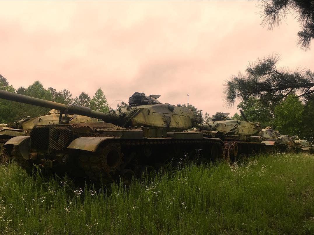Some tanks I found in the woods back when I was training at Fort Pickett in 2017