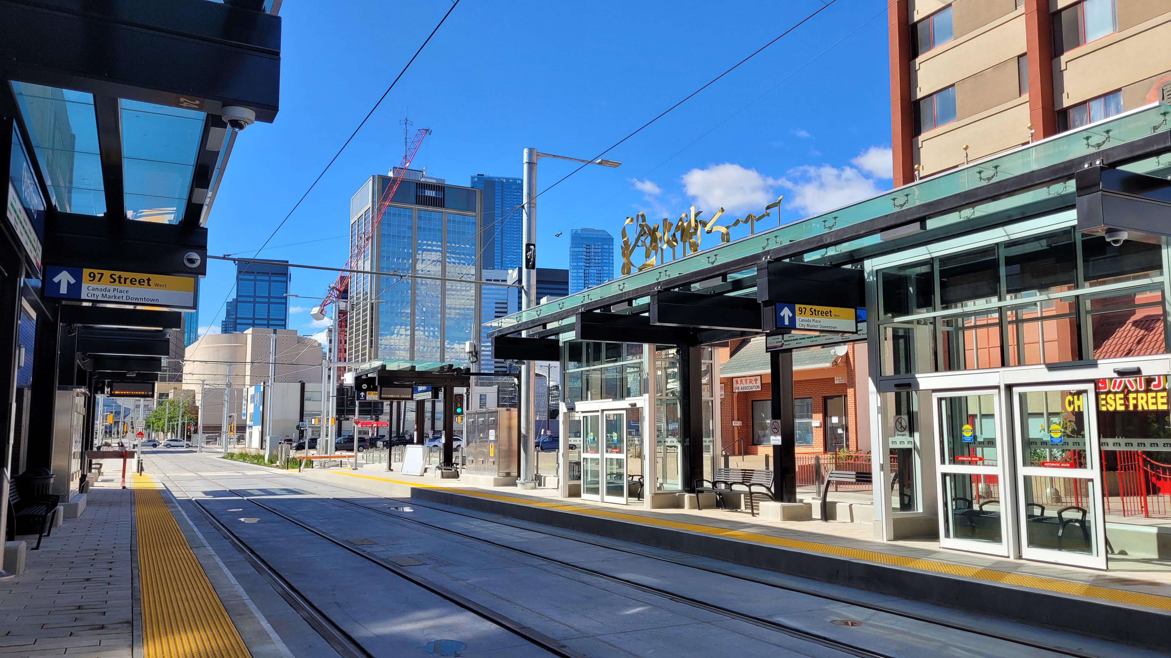 The Quarters LRT Station at 102nd Avenue amd 96th Street r/Edmonton