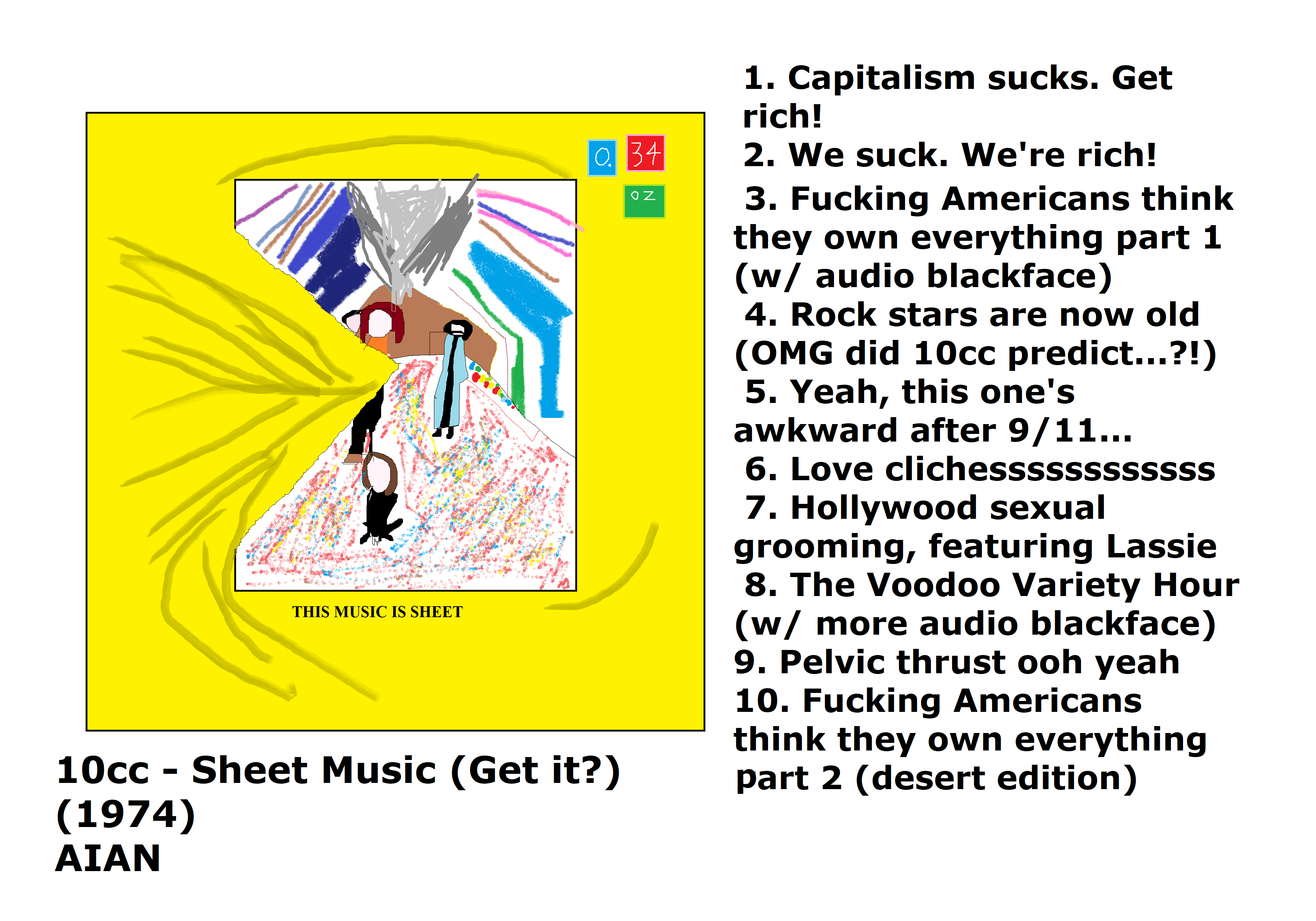 10cc Sheet Music [1974] Album in a Nutshell r/albumsinanutshell