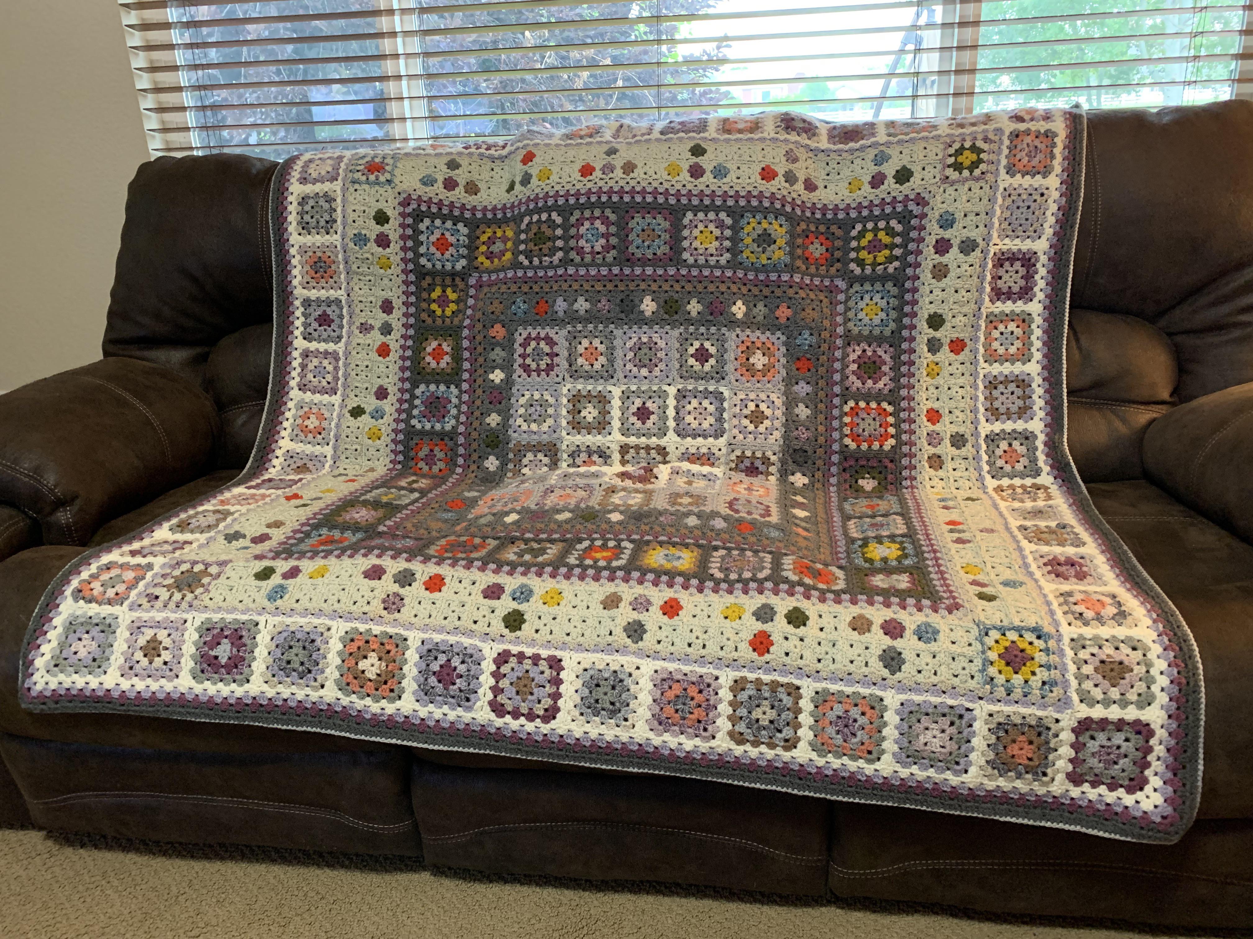 The Beach Walk Blanket is done! r/crochet