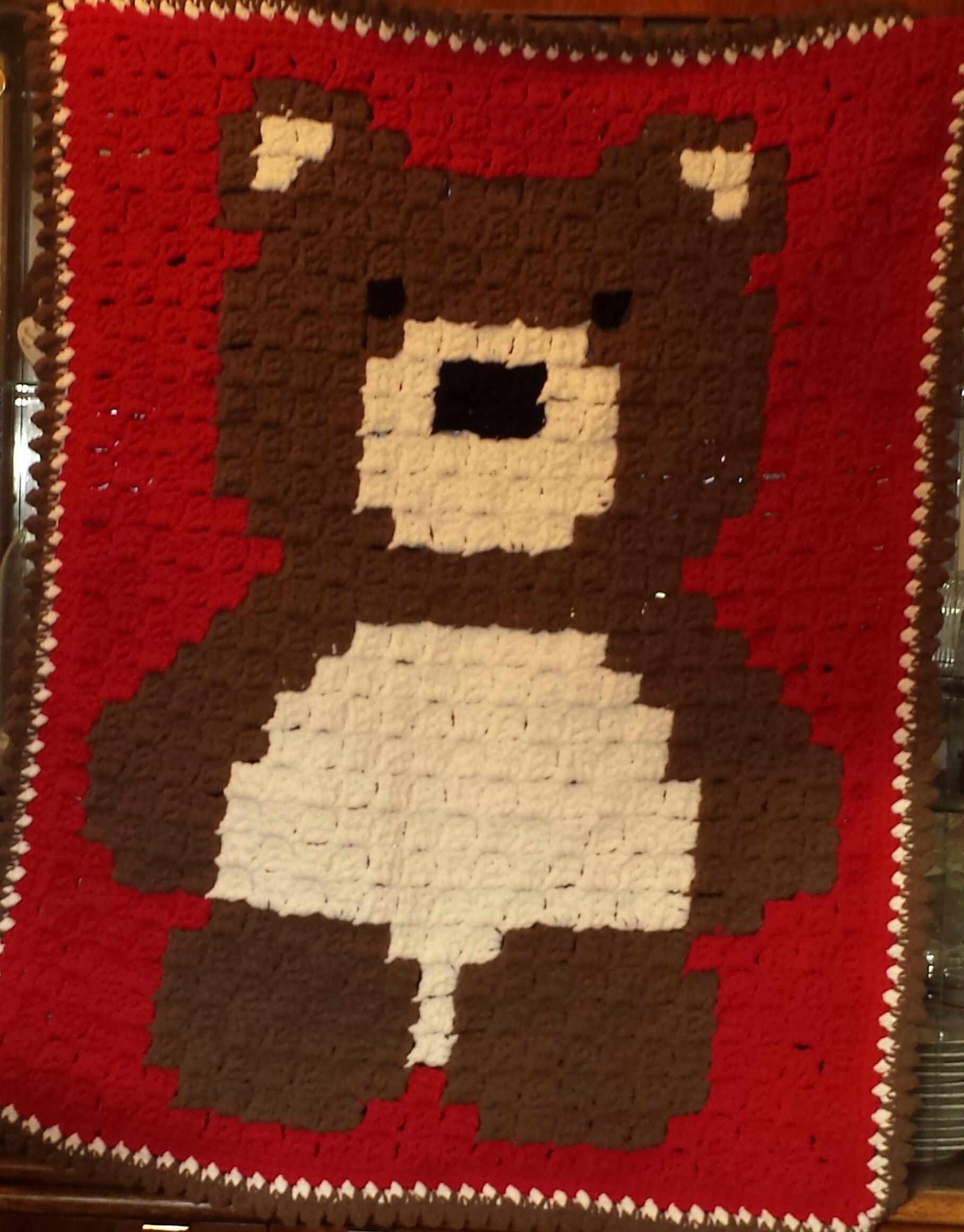 FOTeddy Bear Corner to Corner Graphgan r/crochet