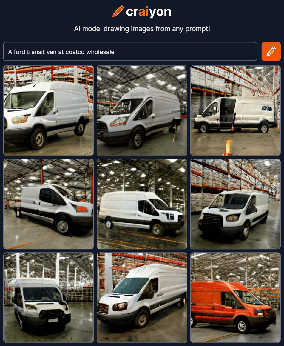 A ford transit van at costco wholesale r/weirddalle