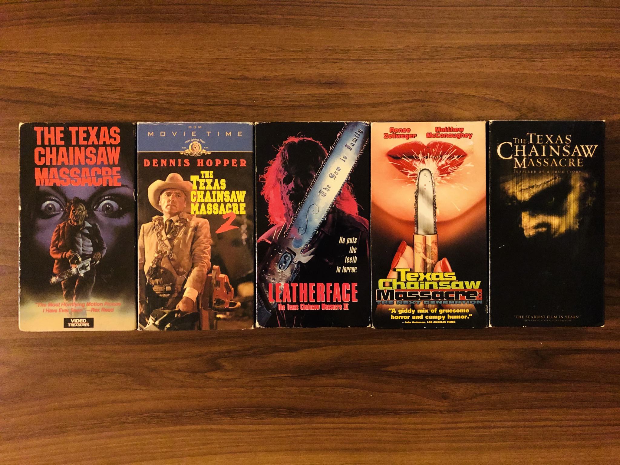 Finished my Texas Chainsaw Massacre collection! r/VHS
