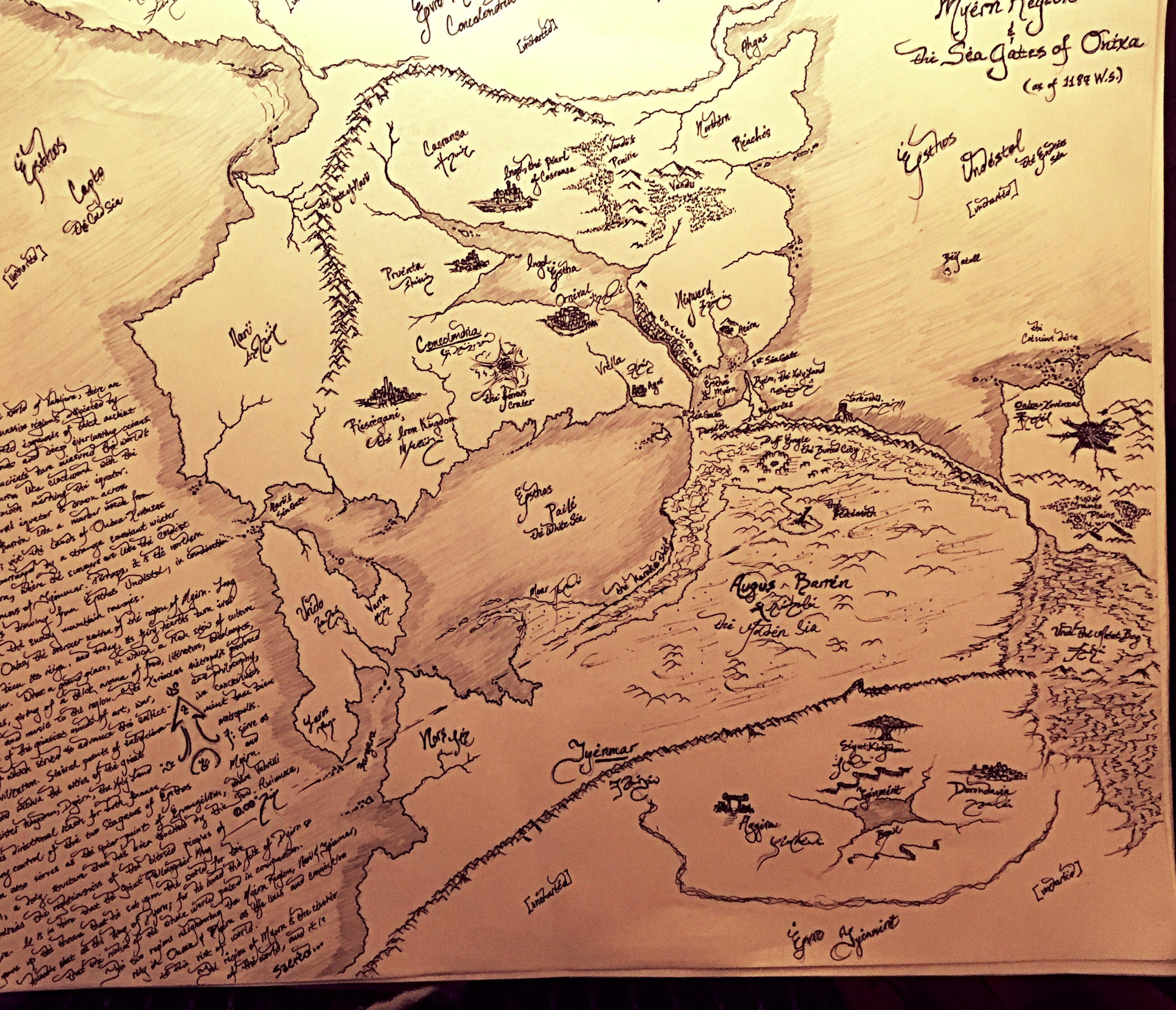 This is a map of the 5th Region, charted by Conrad Xysrastonente, a