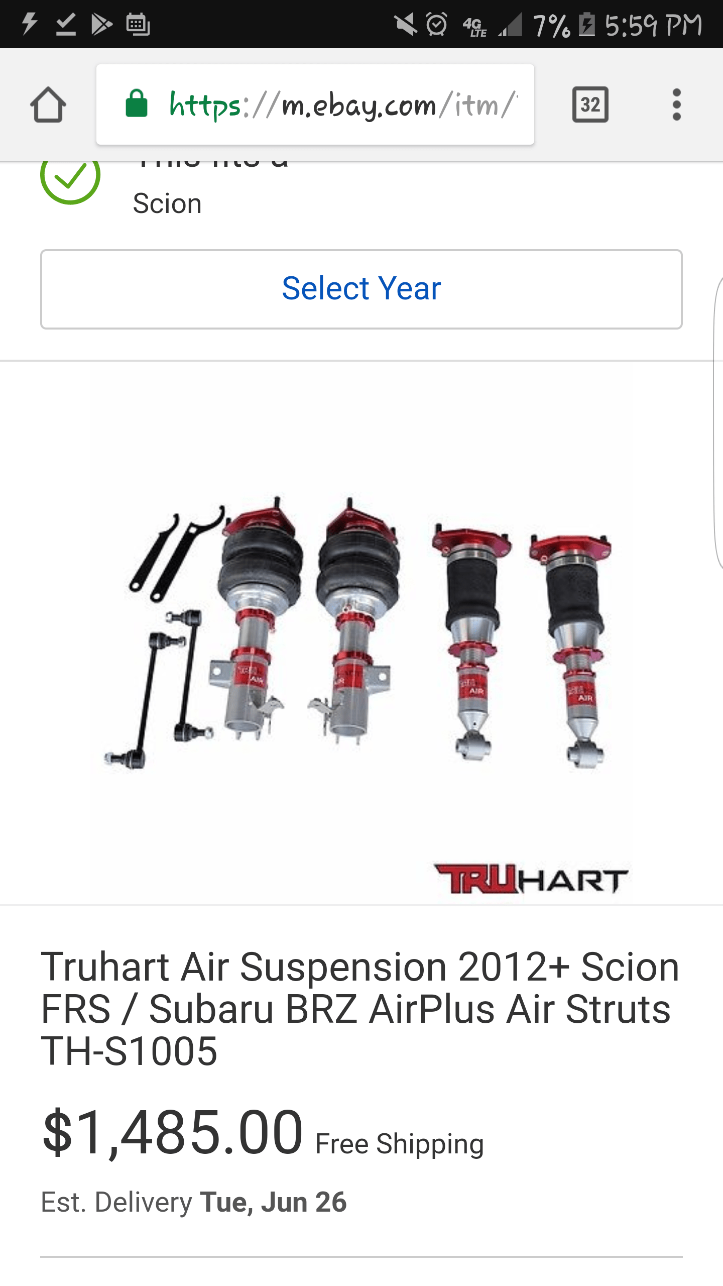 Has anyone gotten the truhart air suspension system? Is only 1.8k for
