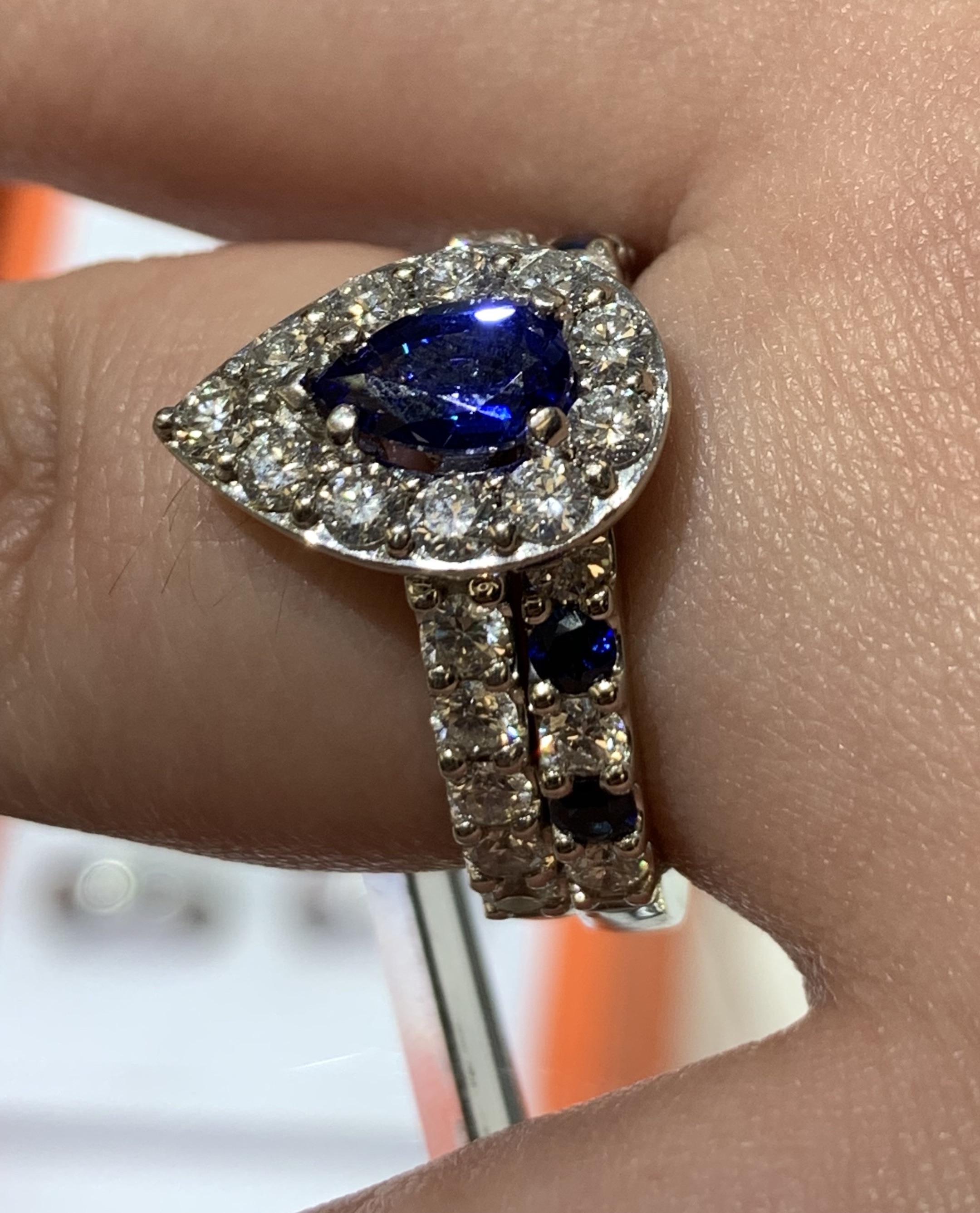 Picked up my sapphire/diamond wedding band today! I had to leave my