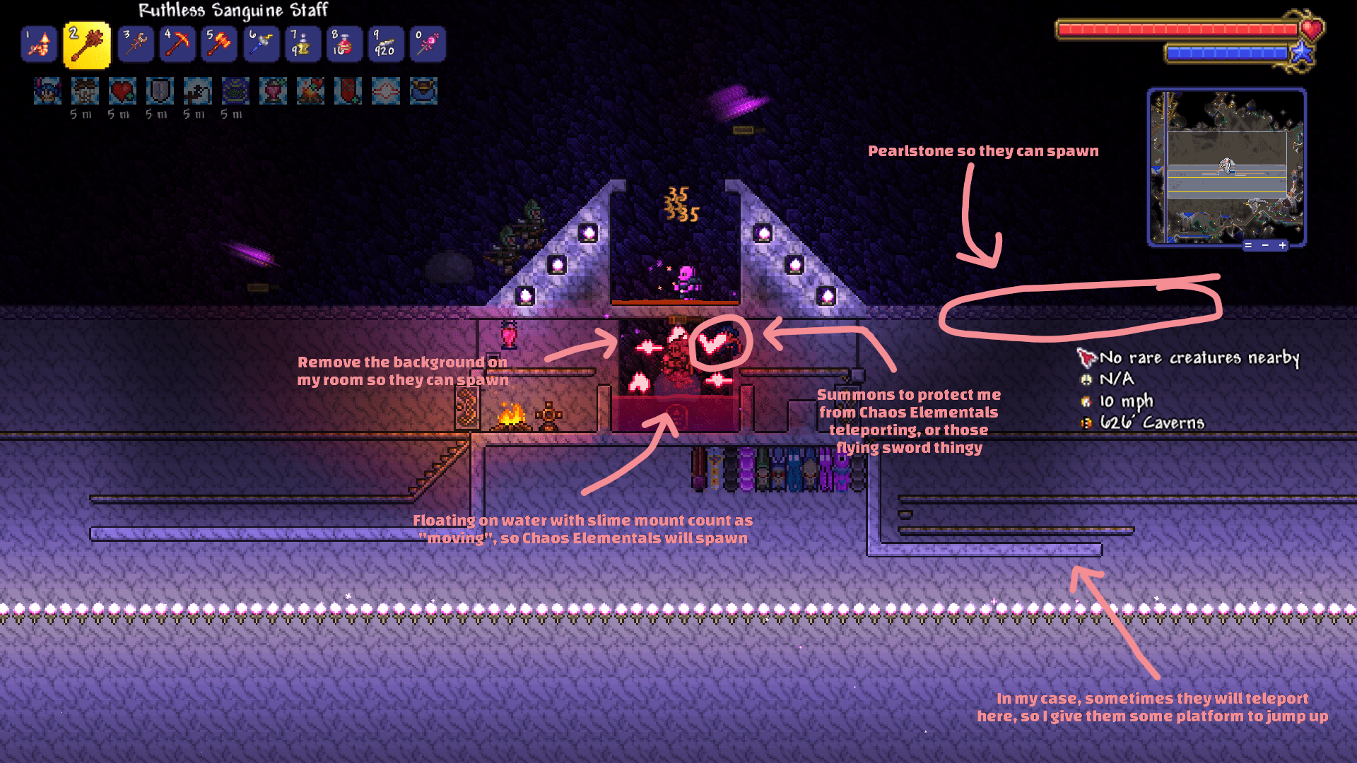 Turning your AFK volcano farm into Rod of Discord farm r/Terraria