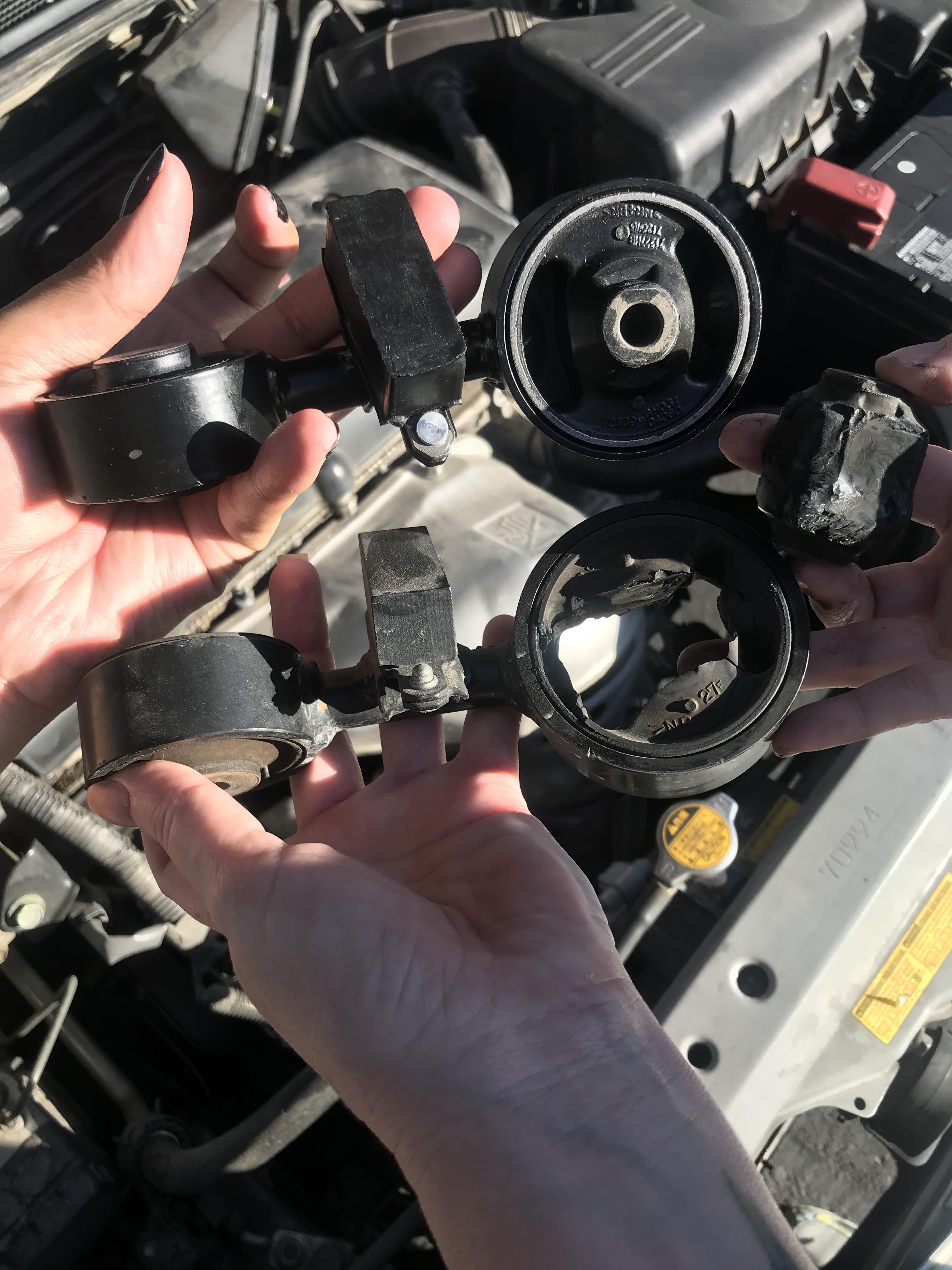 How does a motor motor mount get this bad?! : r/MechanicAdvice