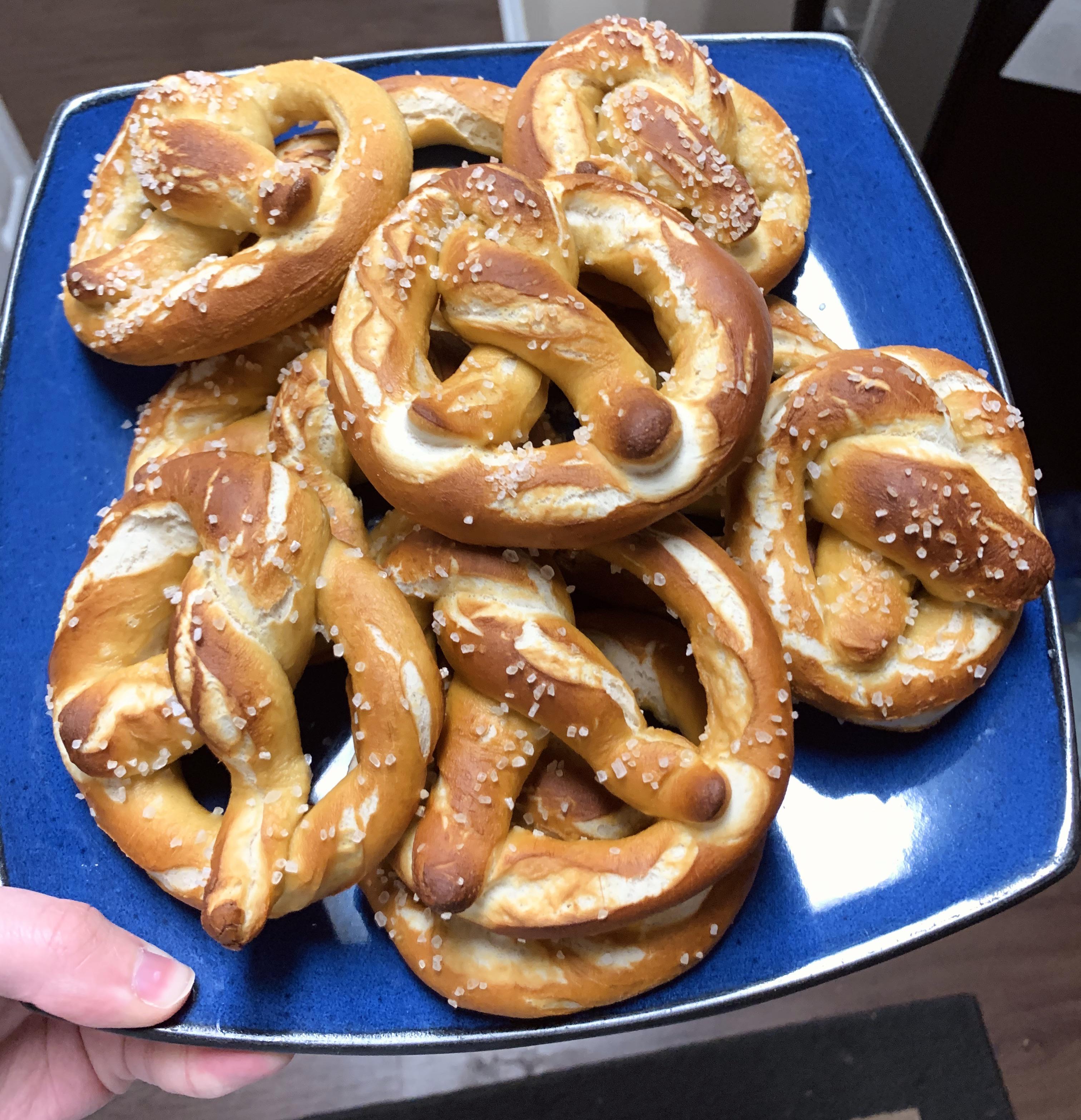I made 45minute soft pretzels for the first time last night! I will