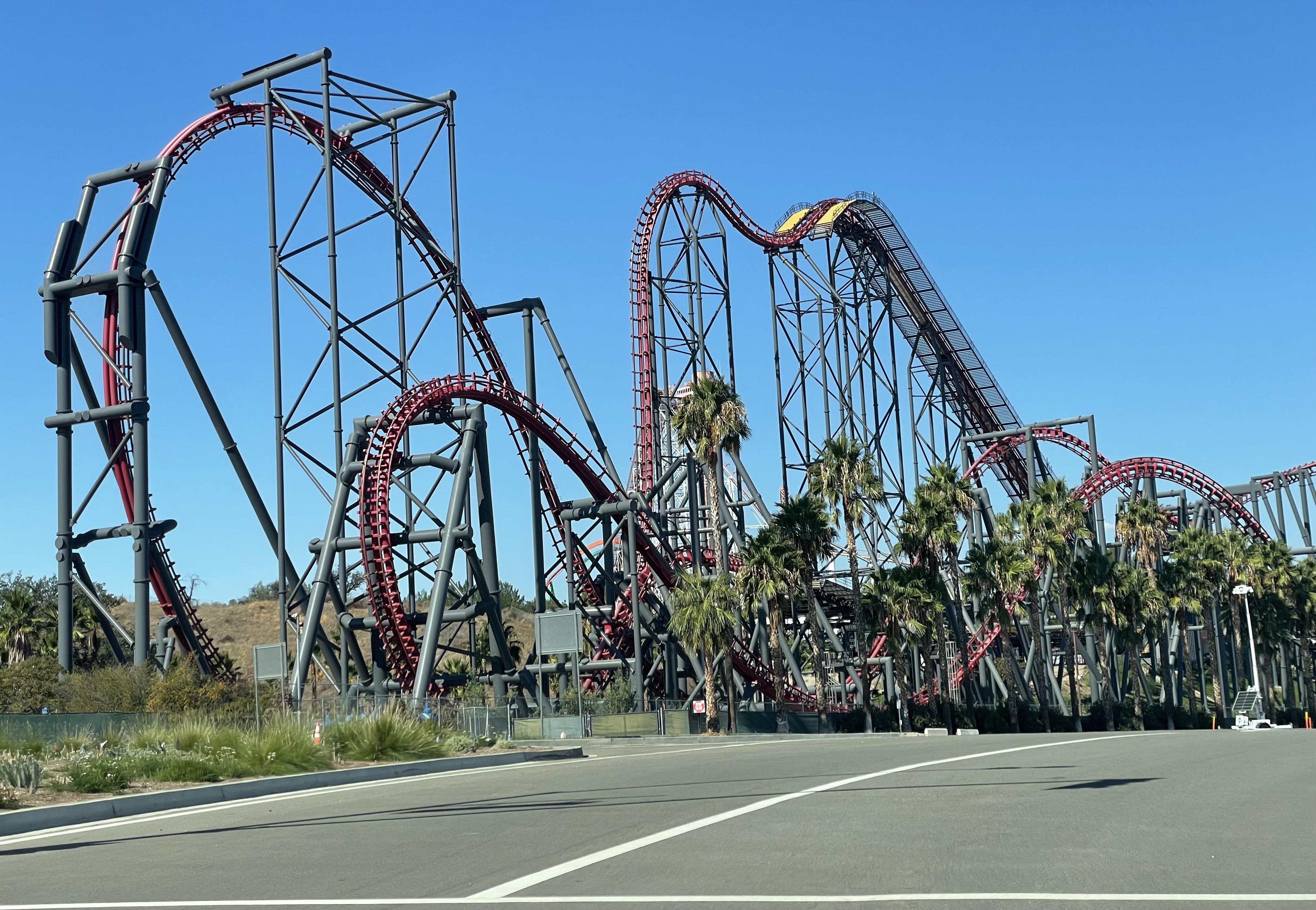 X2 Roller Coaster Drop