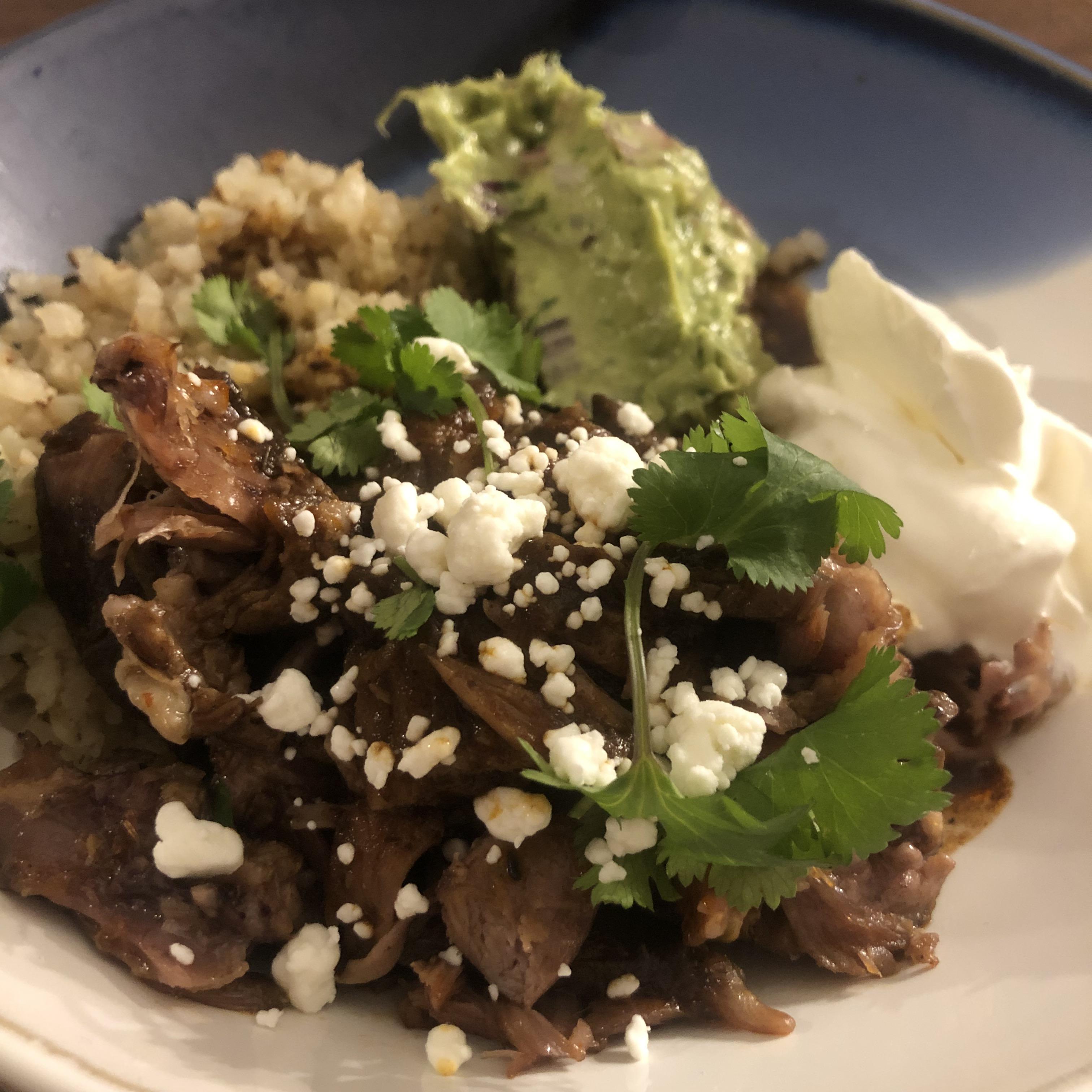Instant Pot Lamb Barbacoa bowl r/ketorecipes
