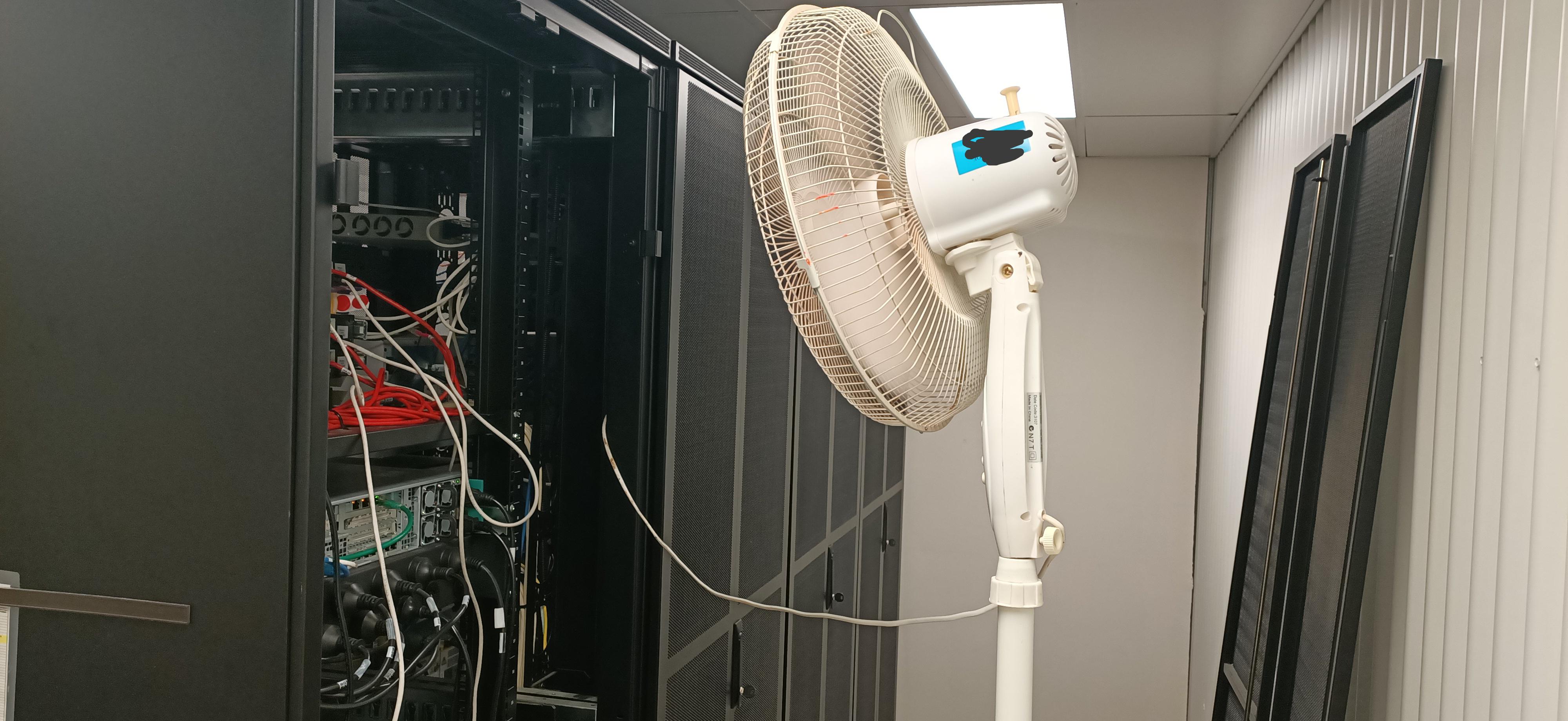 Vendors equipment has a failed case fan and is overheating. I ain't